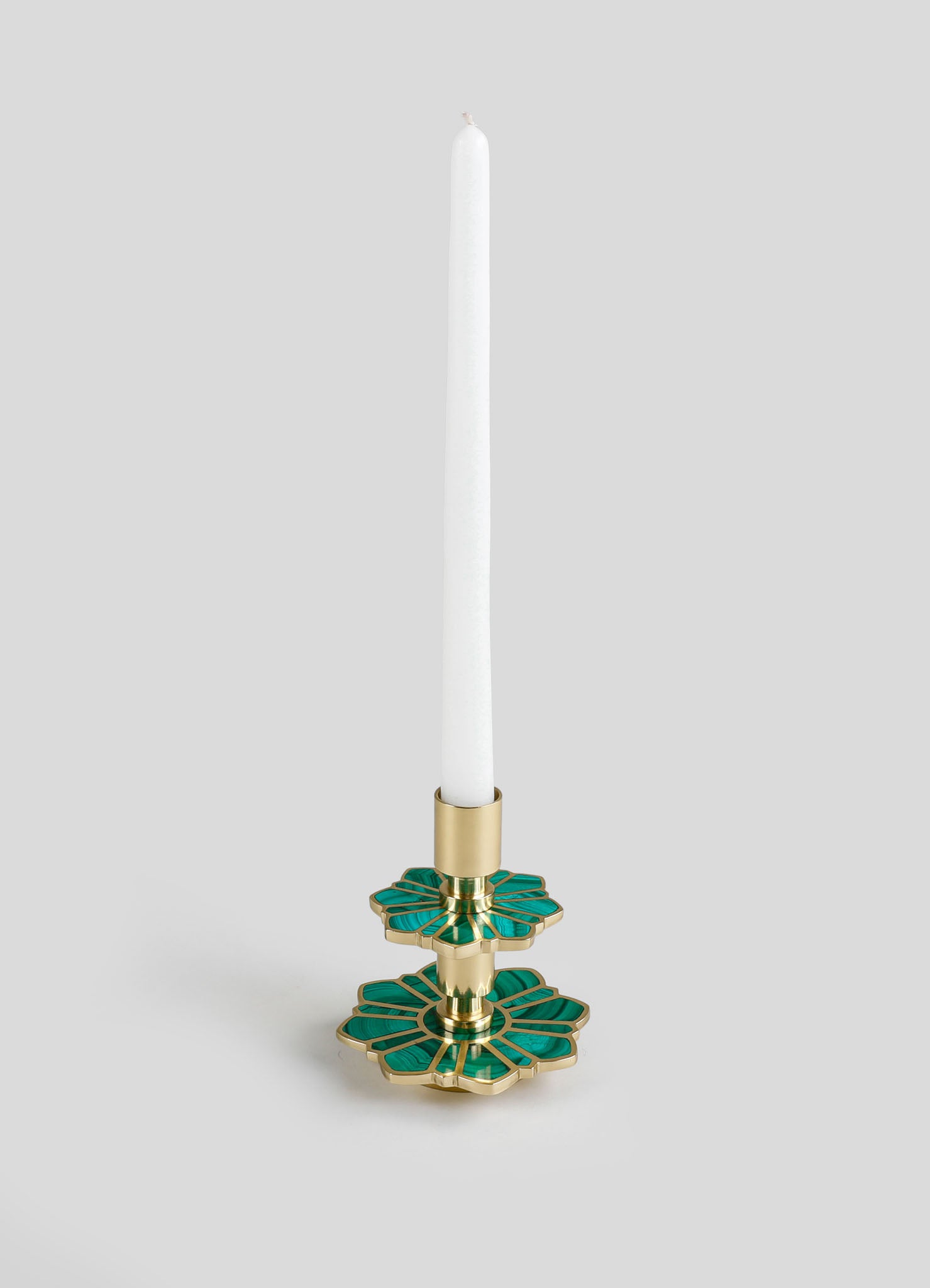 Soporte para vela grande de jazmín nocturno verde
