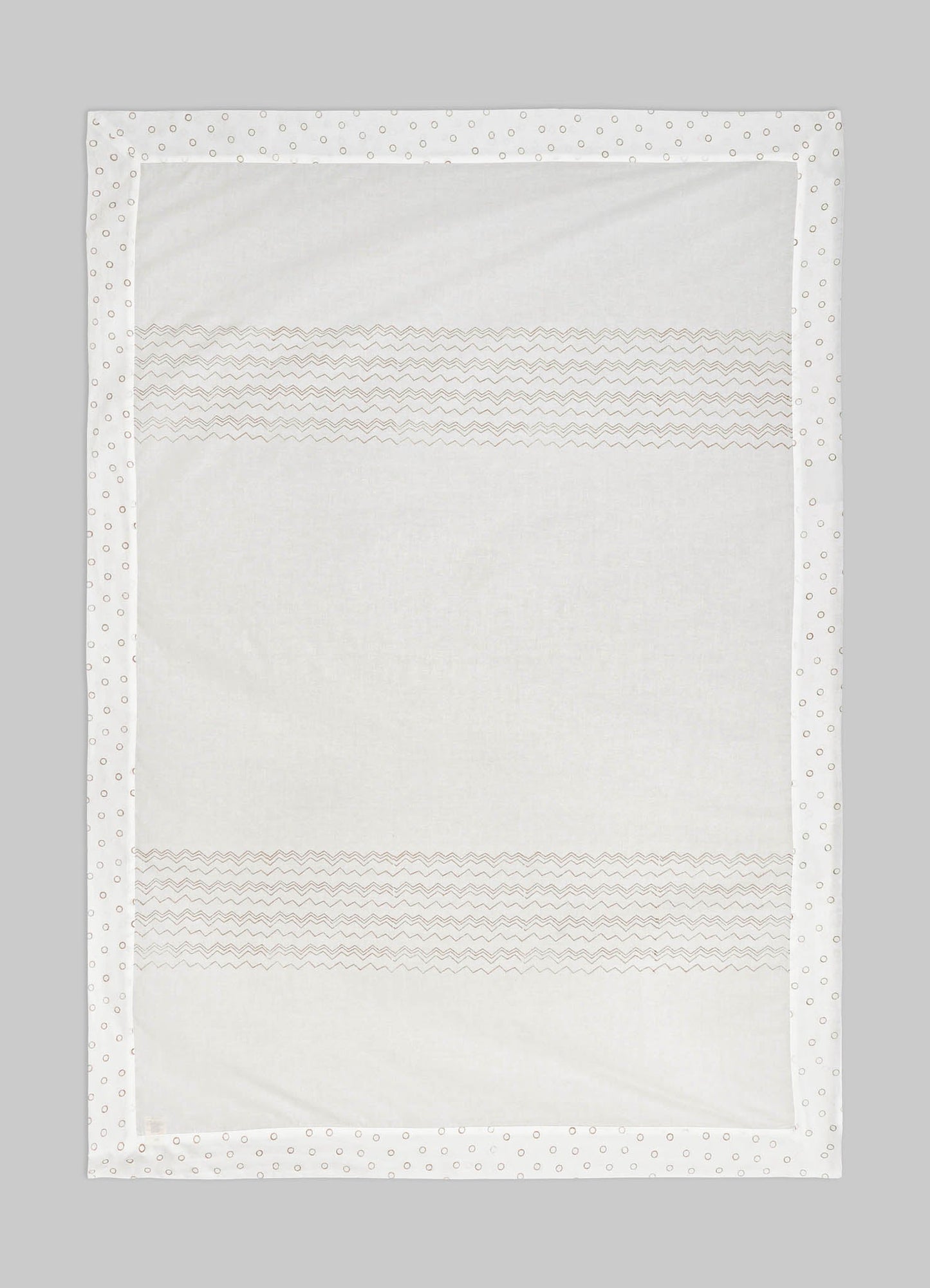 Mela Red & Beige Baby Flat Sheet