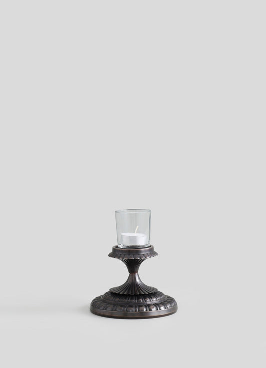 Rambagh Bronze Candle Stand Small