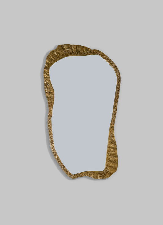 Forged gold mirror tall viya