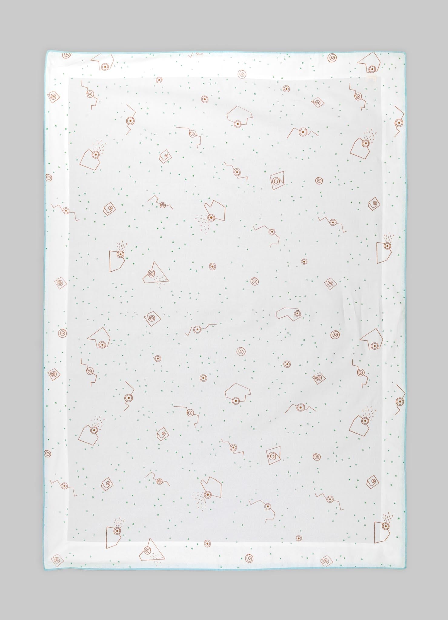 Elephant & Hare Green Baby Flat Sheet