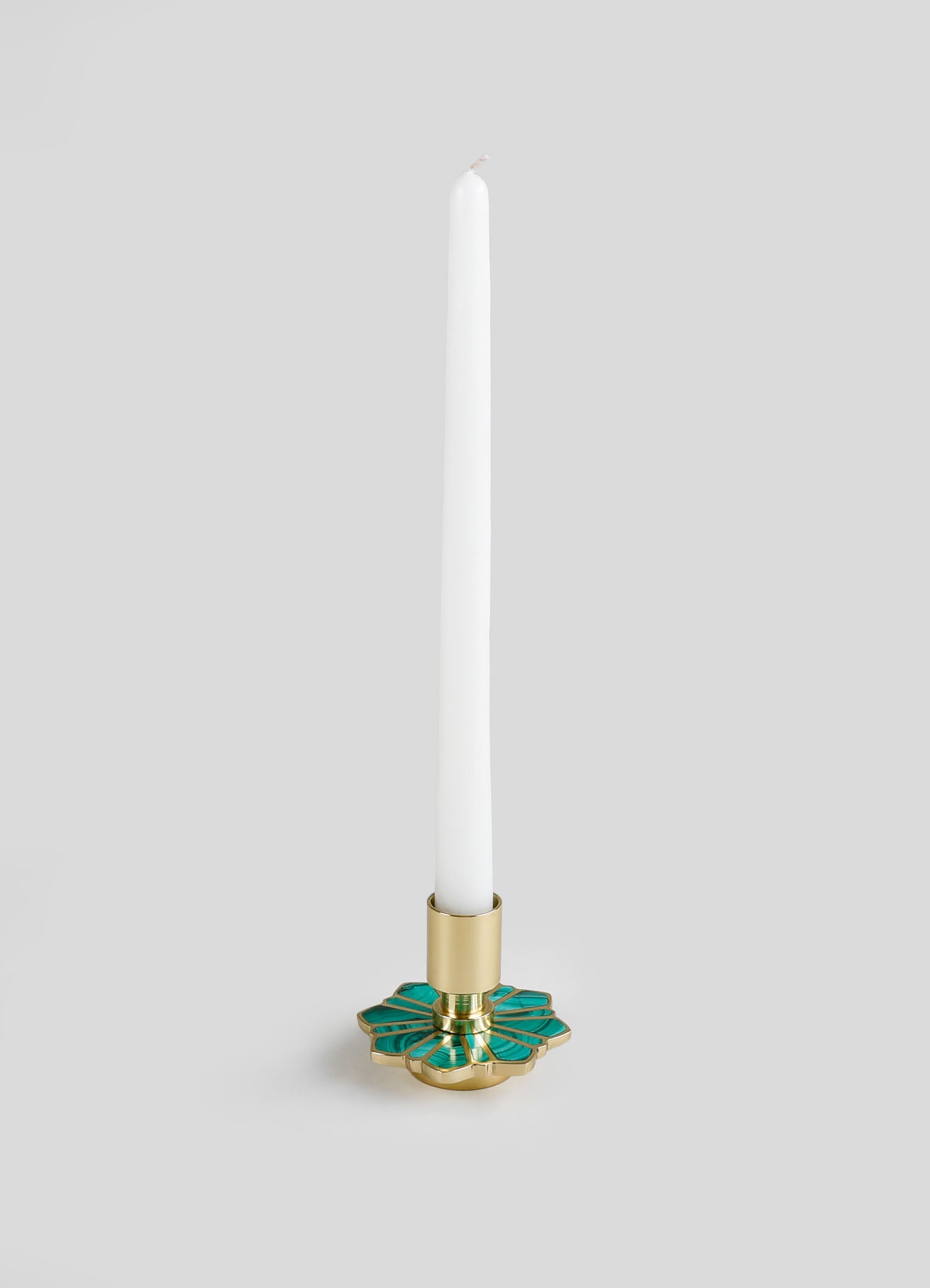 Soporte para vela pequeño de jazmín nocturno verde
