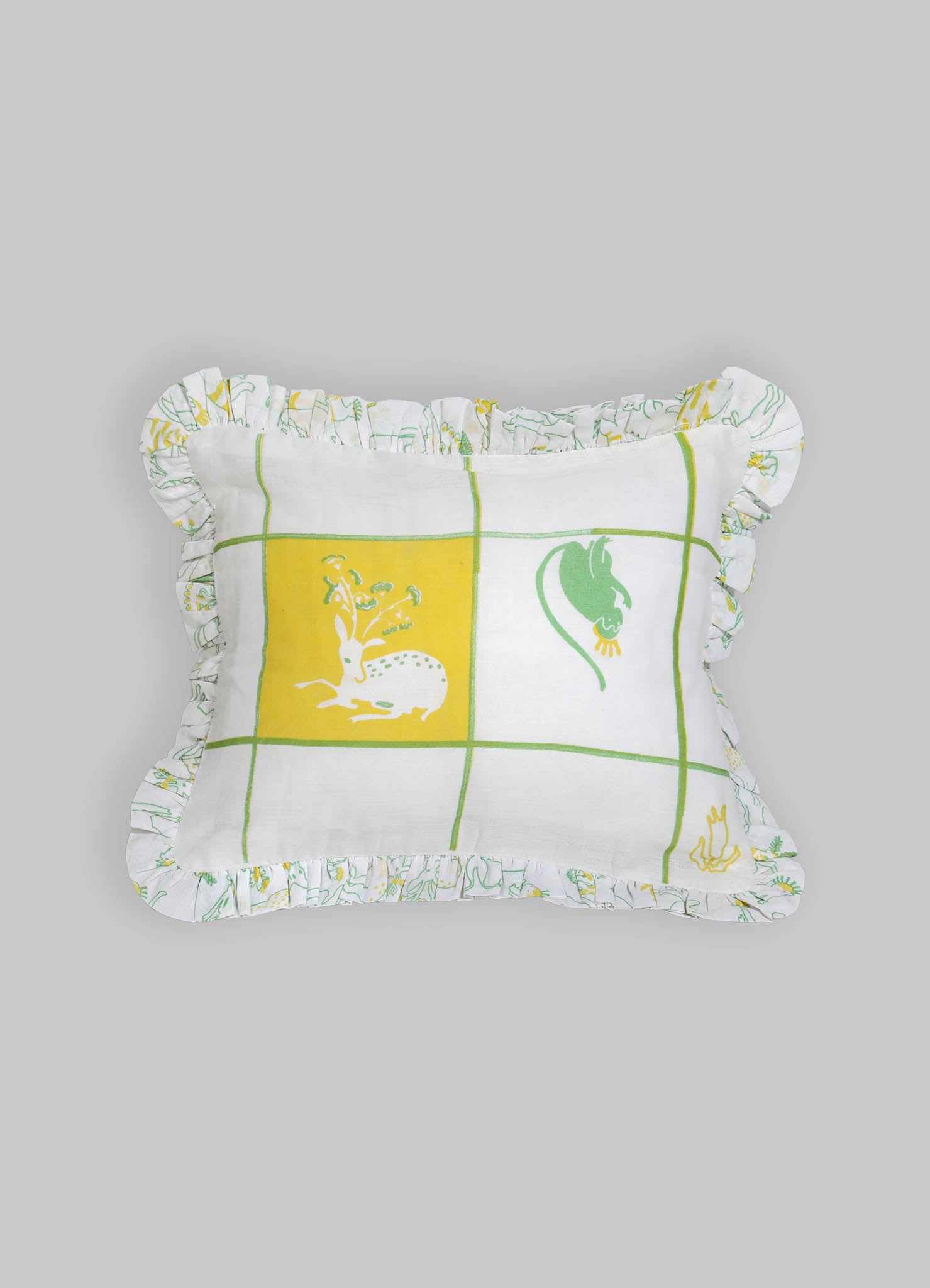 Safari Safari Green Baby Pillow