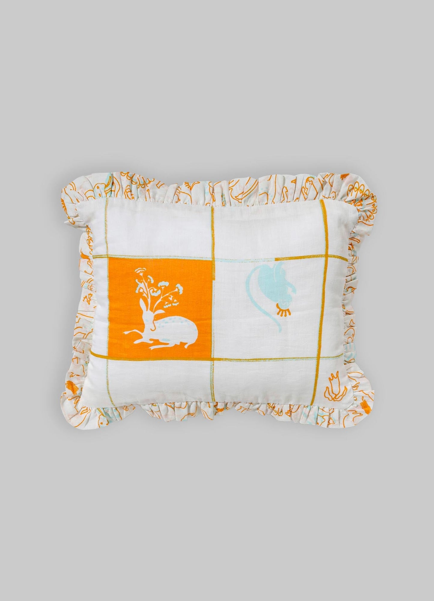 Safari Safari Orange Baby Pillow