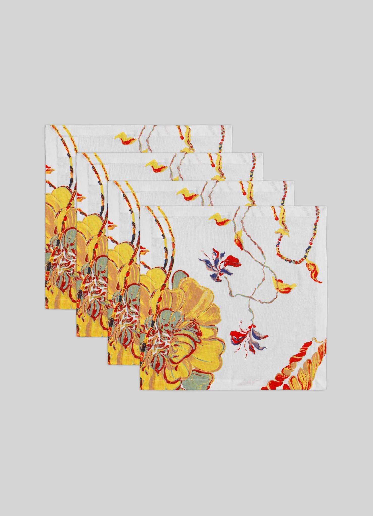 Blossom Red Napkins - Set of 4