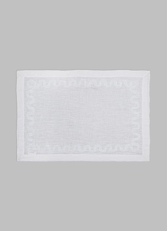 luxury white table mats