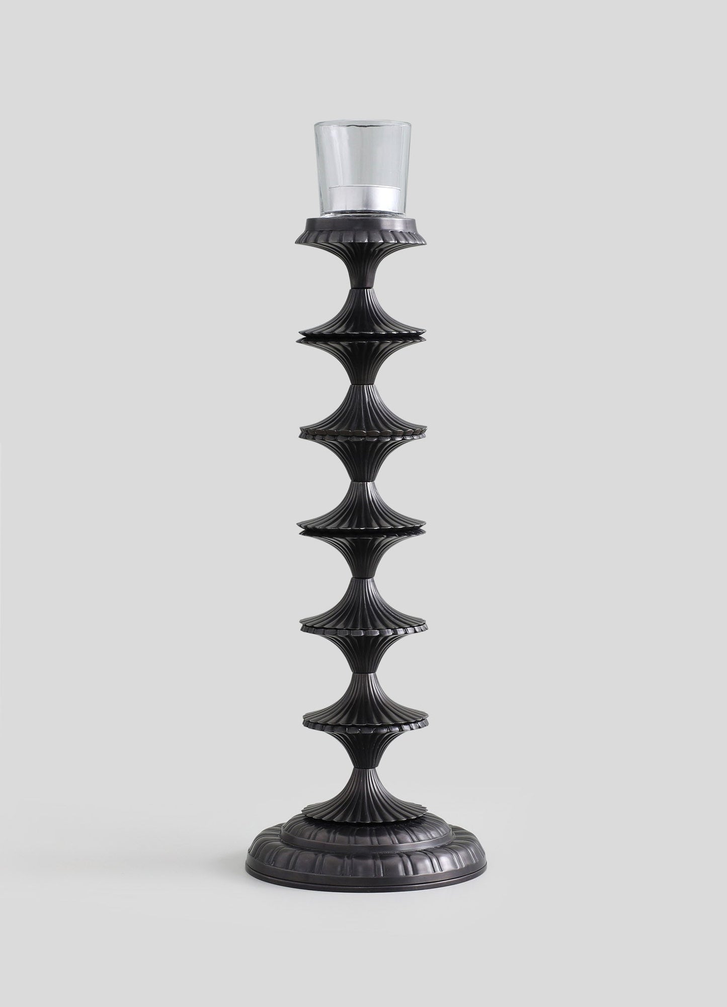Rambagh Bronze Candle Stand Tall - Ap