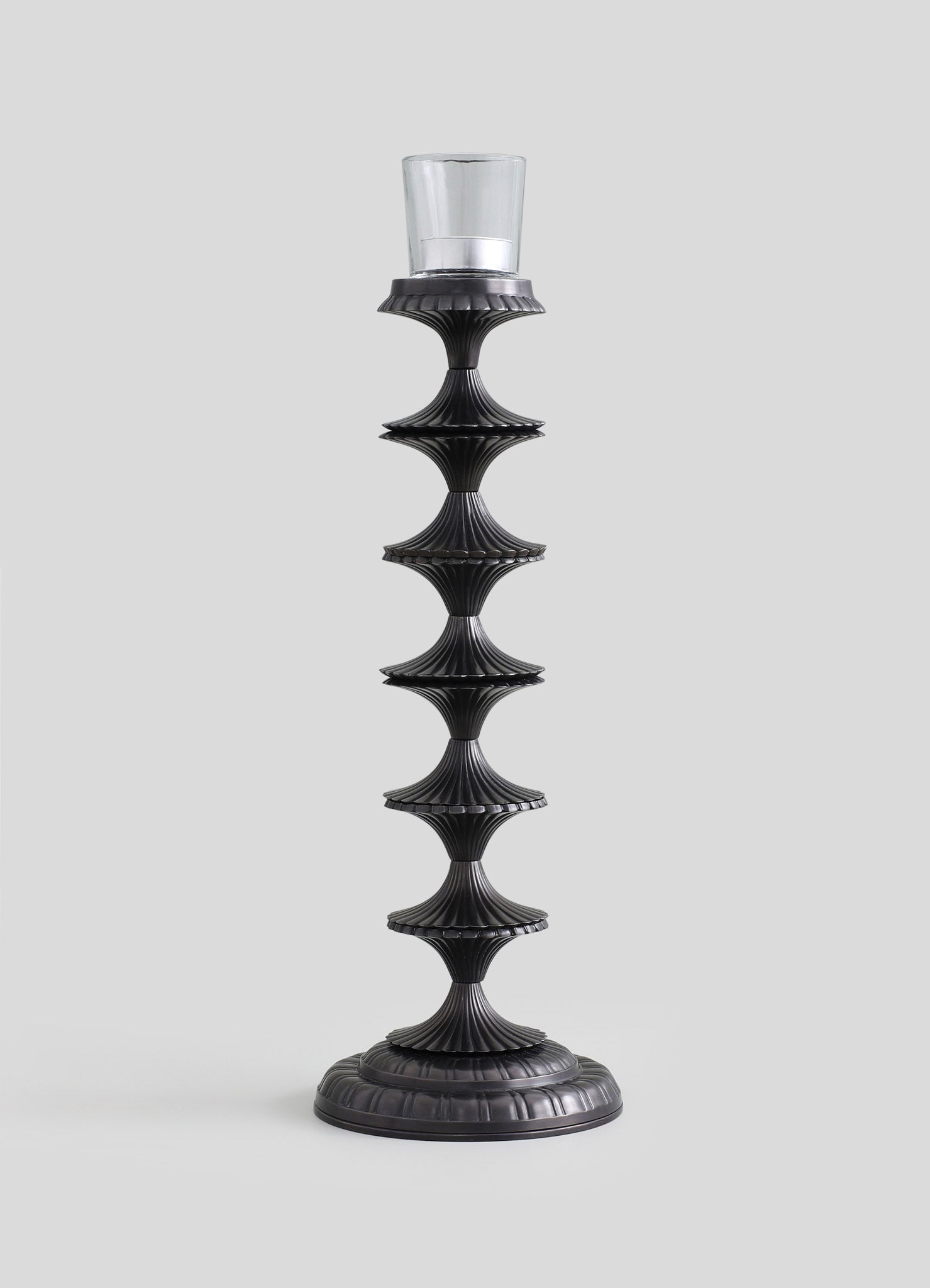 Rambagh Bronze Candle Stand Tall - Ap