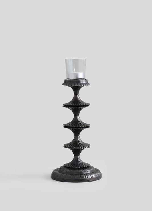 Rambagh Bronze Candle Stand Medium - Ap