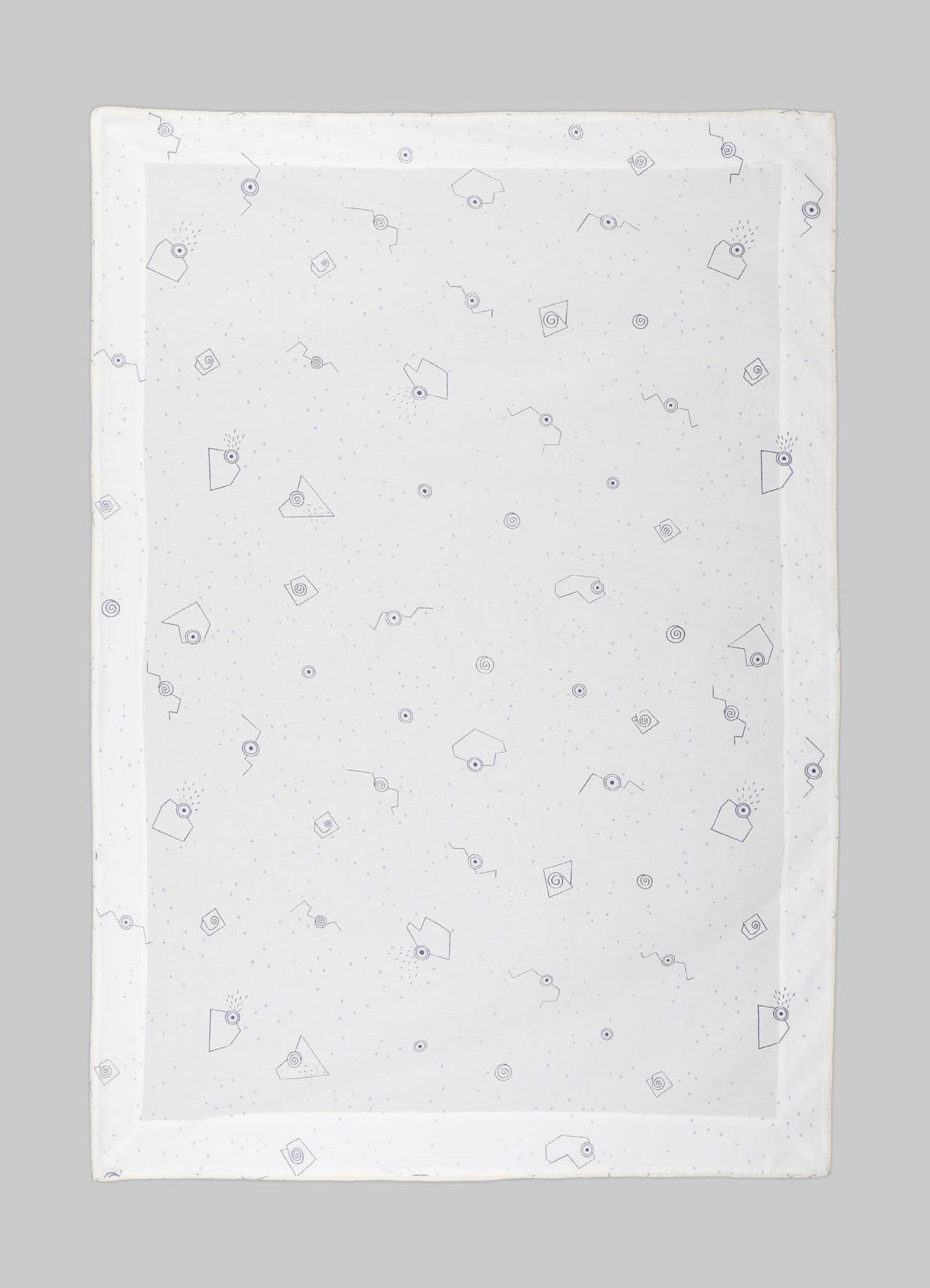Elephant & Hare Blue Baby Flat Sheet