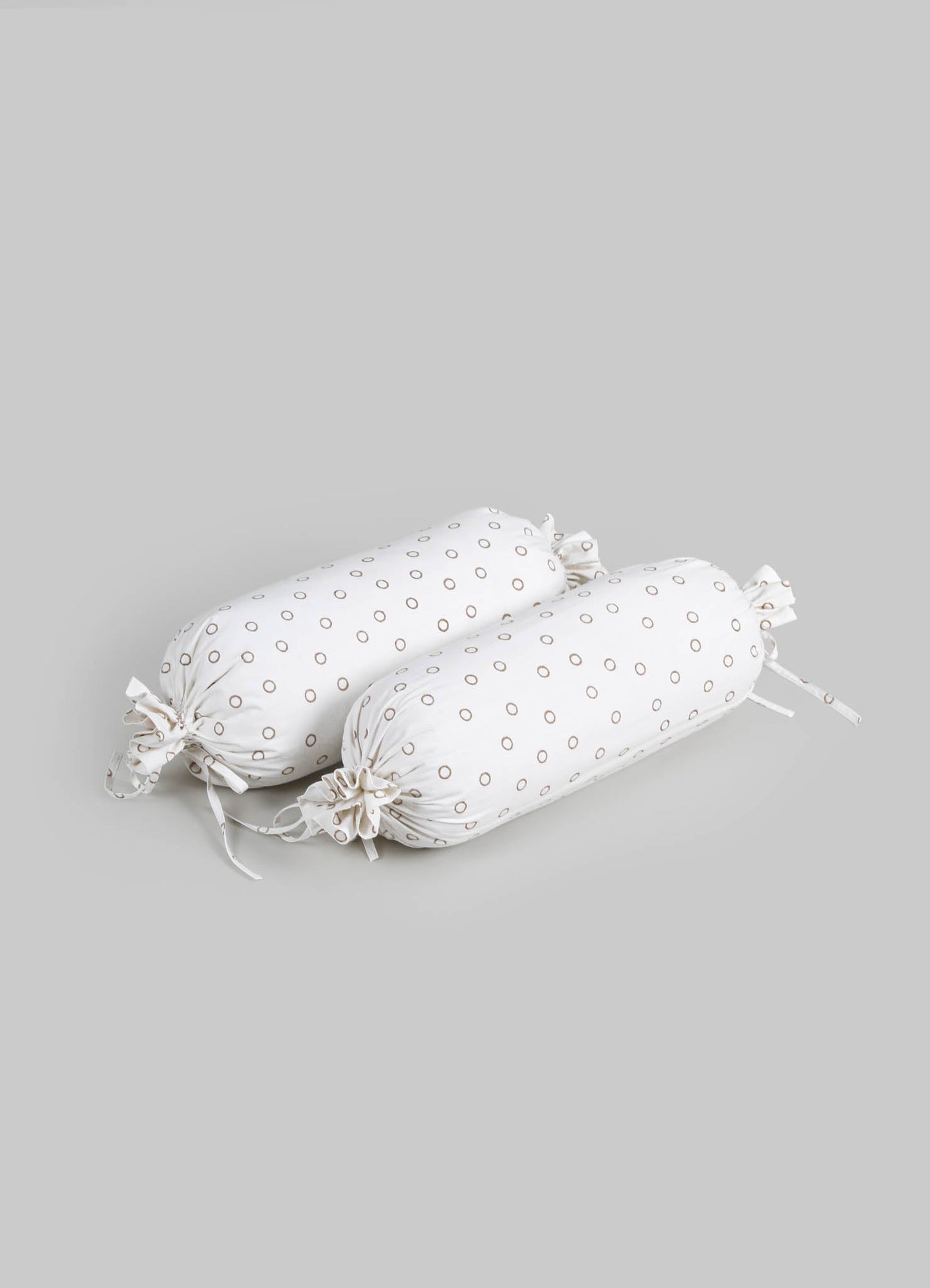 Mela Red & Beige Baby Bolsters - Set of 2