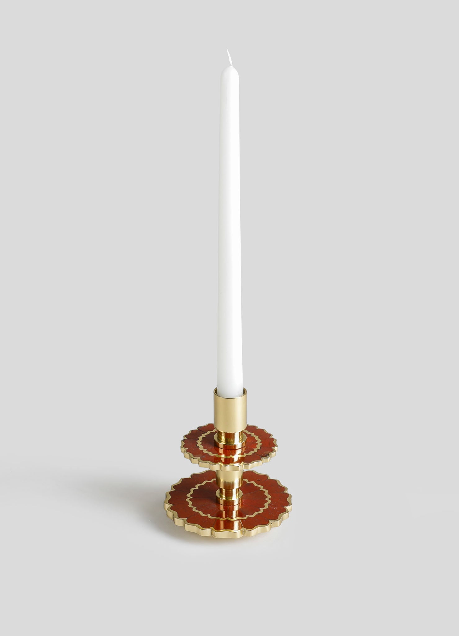 Mystical Marigold Red Candle Stand Large