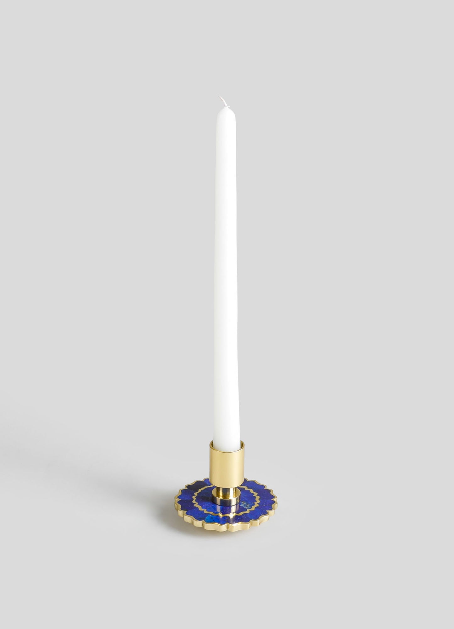 Mystical Marigold Blue Candle Stand Small