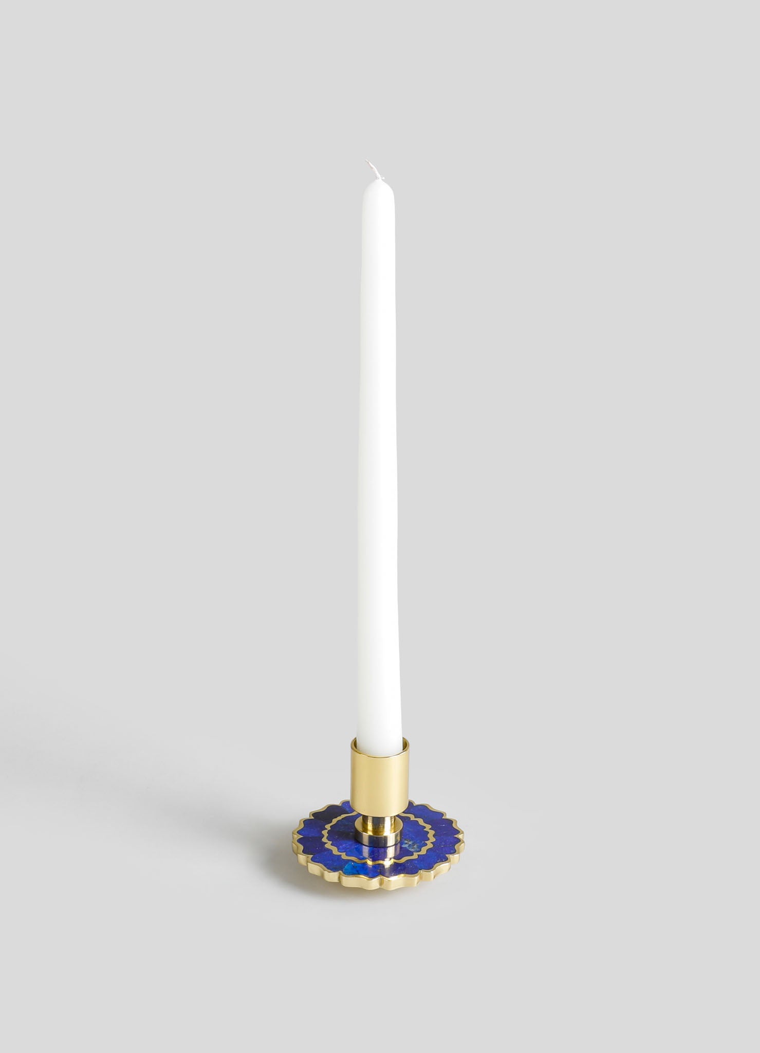Mystical Marigold Blue Candle Stand Small