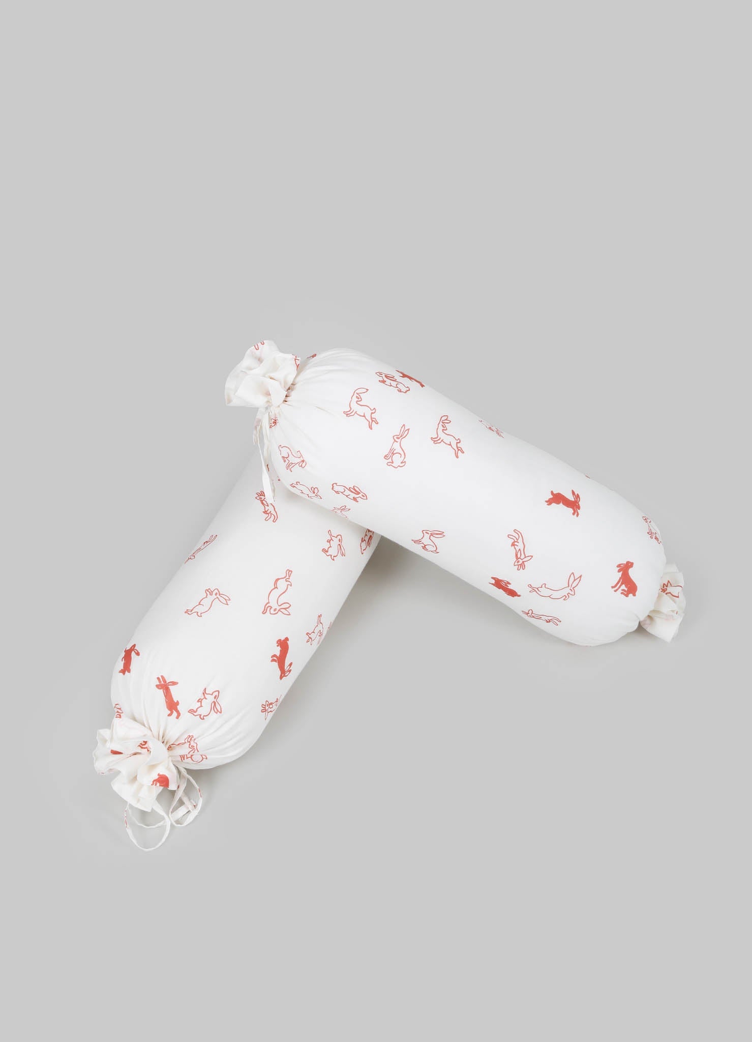 Almohadillas para bebé Coral de Elefante y Liebre - Juego de 2