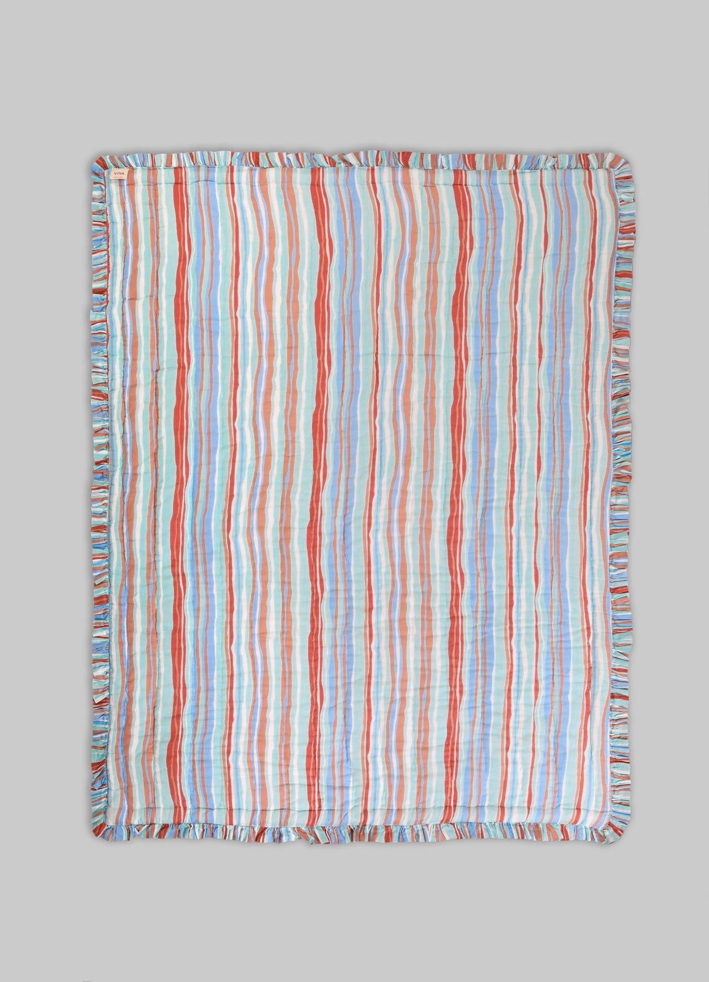 Juego de ropa de cama para bebé Safari Safari Aqua y Rosa