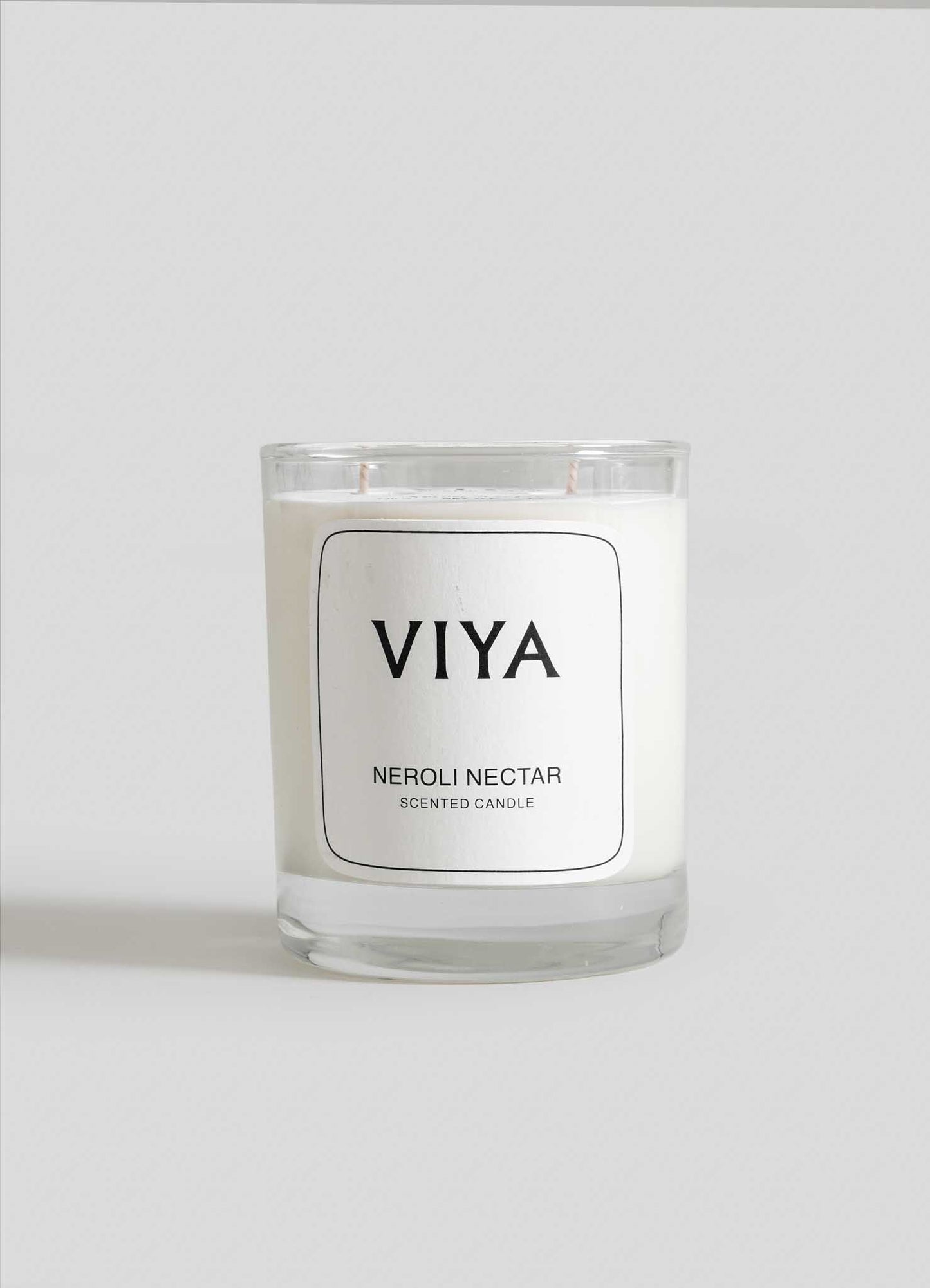 VIYA Neroli Nectar scented candle on a white background viya luxury wax candle