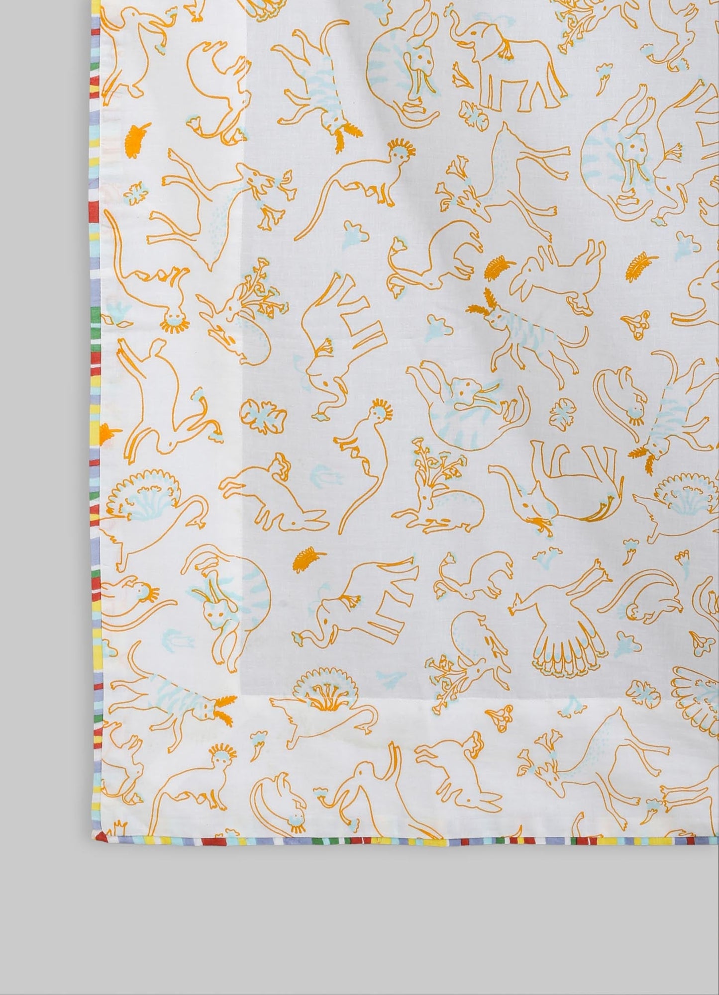 Safari Safari Orange Baby Flat Sheet