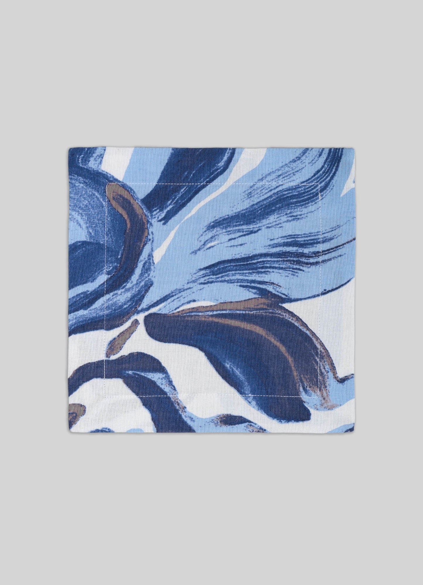 Lotus Red Cocktail Napkins - Set of 4