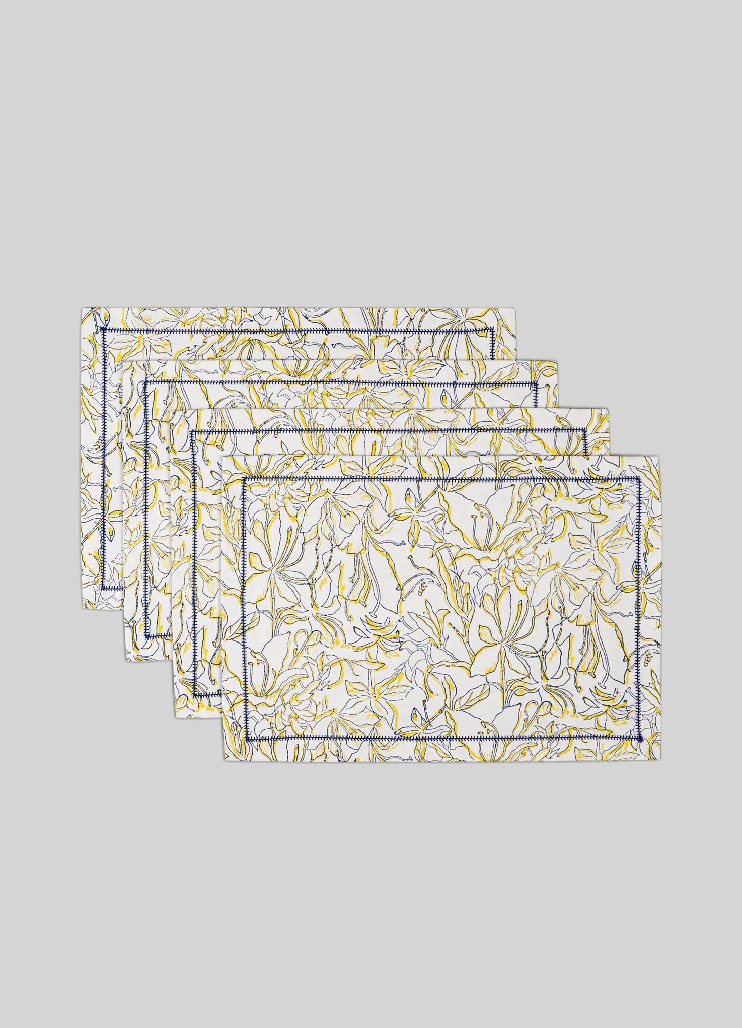 Spring Bouquet Yellow Placemats - Set of 4