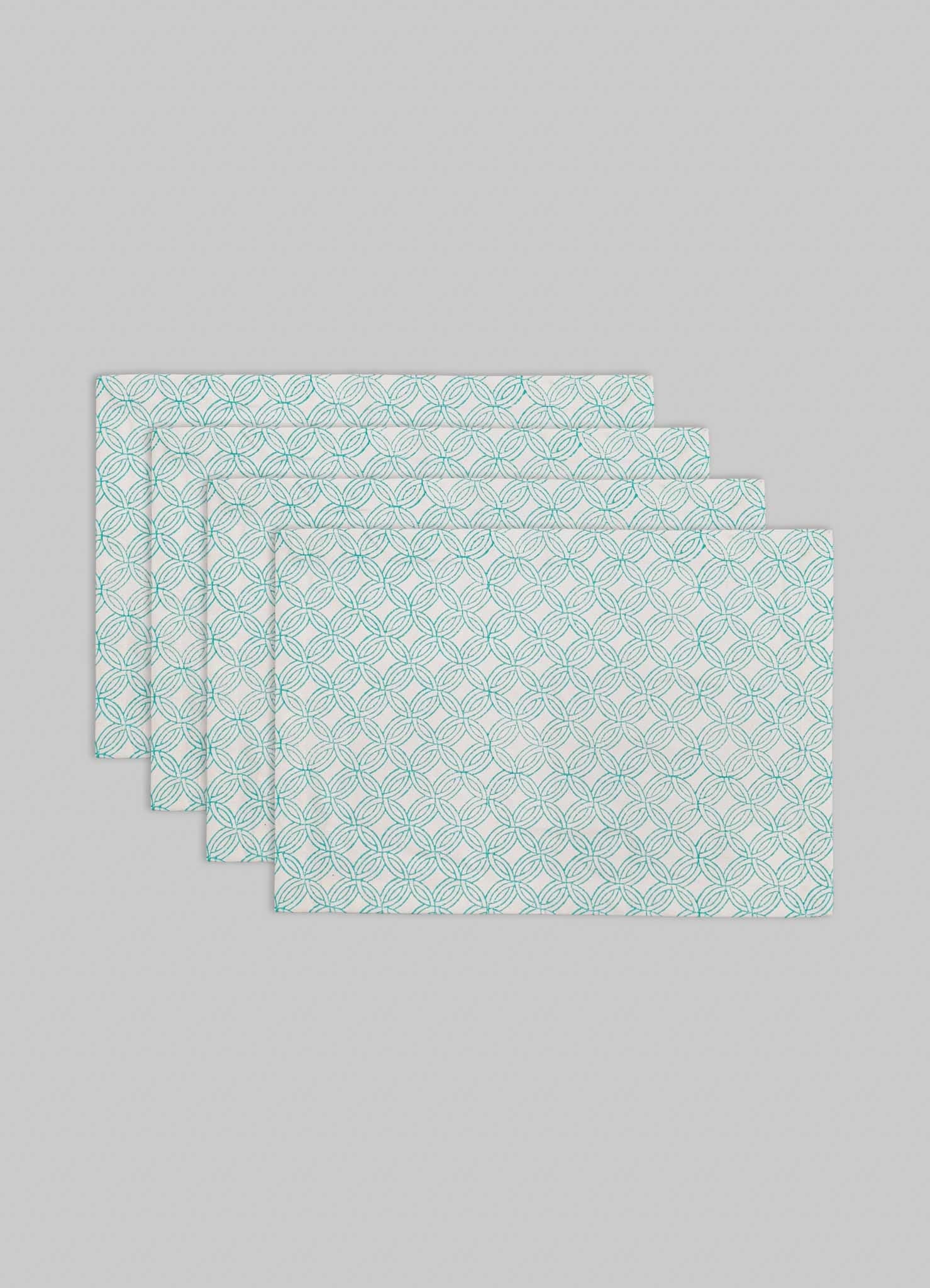 Paigah Aqua Placemats - Set of 4