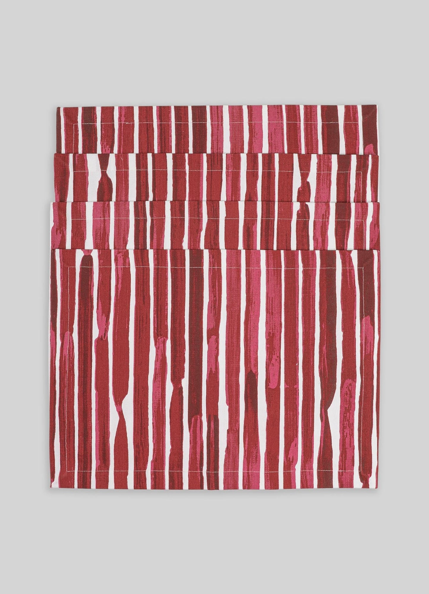 Individuales Orchard Red Stripe - Juego de 4