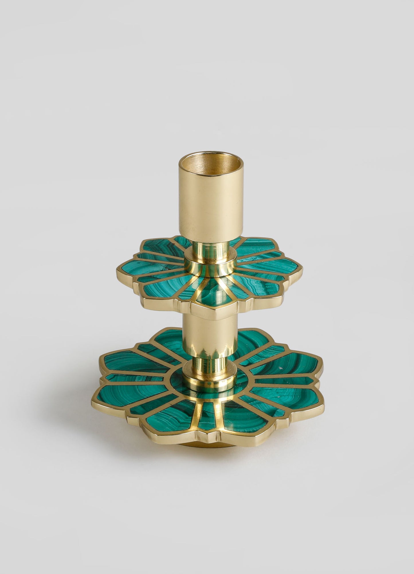 Soporte para vela grande de jazmín nocturno verde