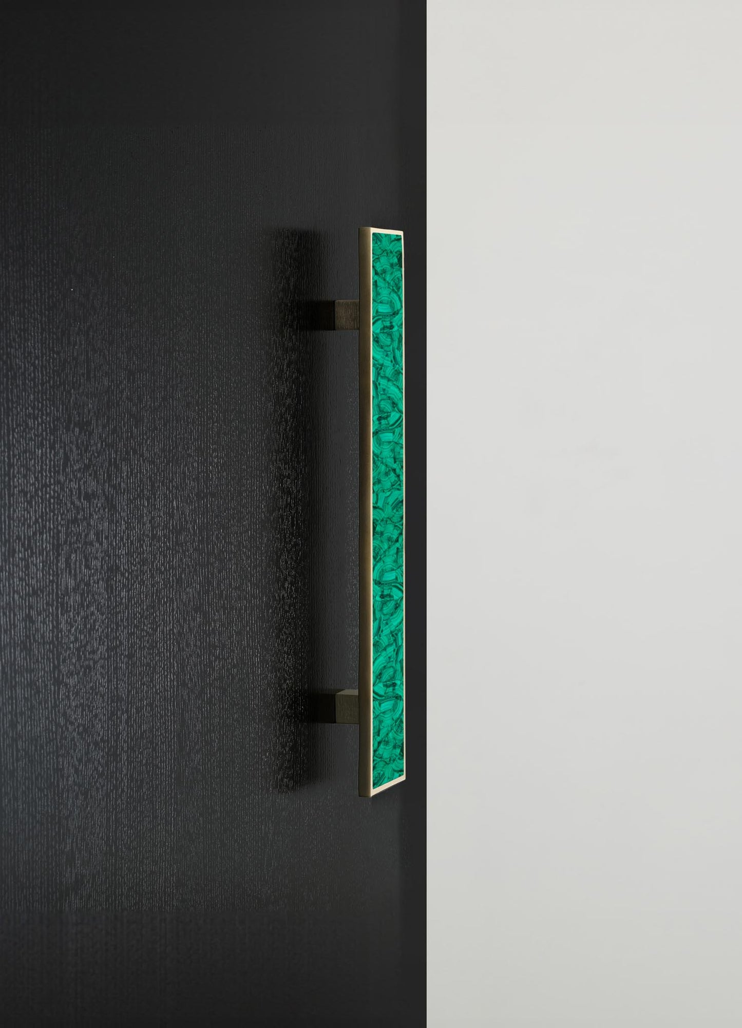 brass inlay stone handles