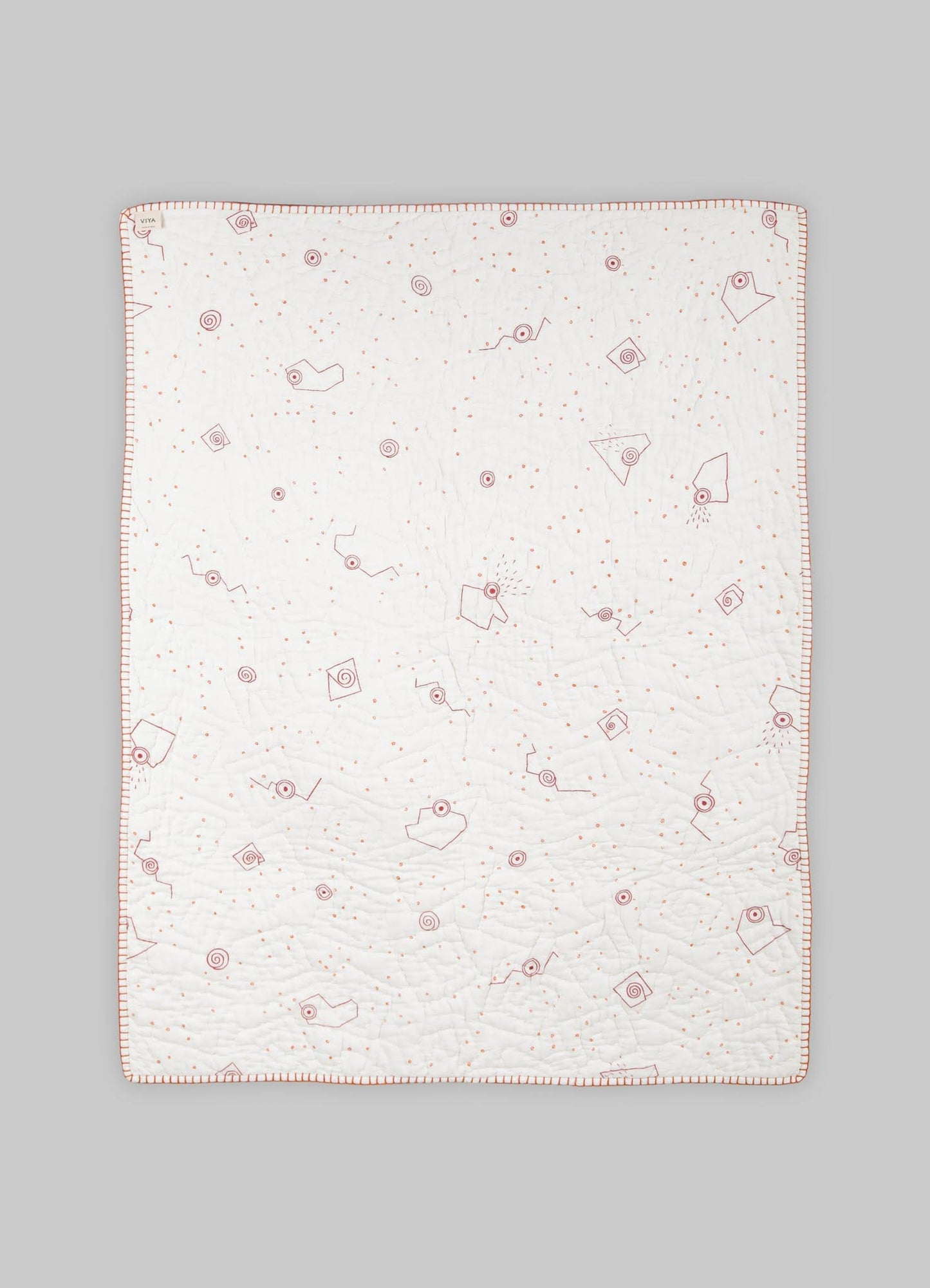 Elephant & Hare Coral Baby Quilt