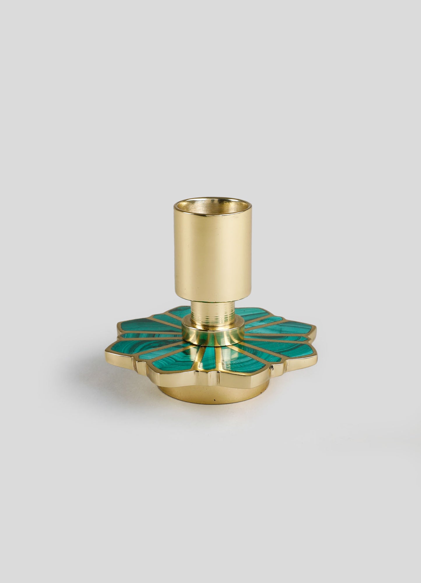 Soporte para vela pequeño de jazmín nocturno verde