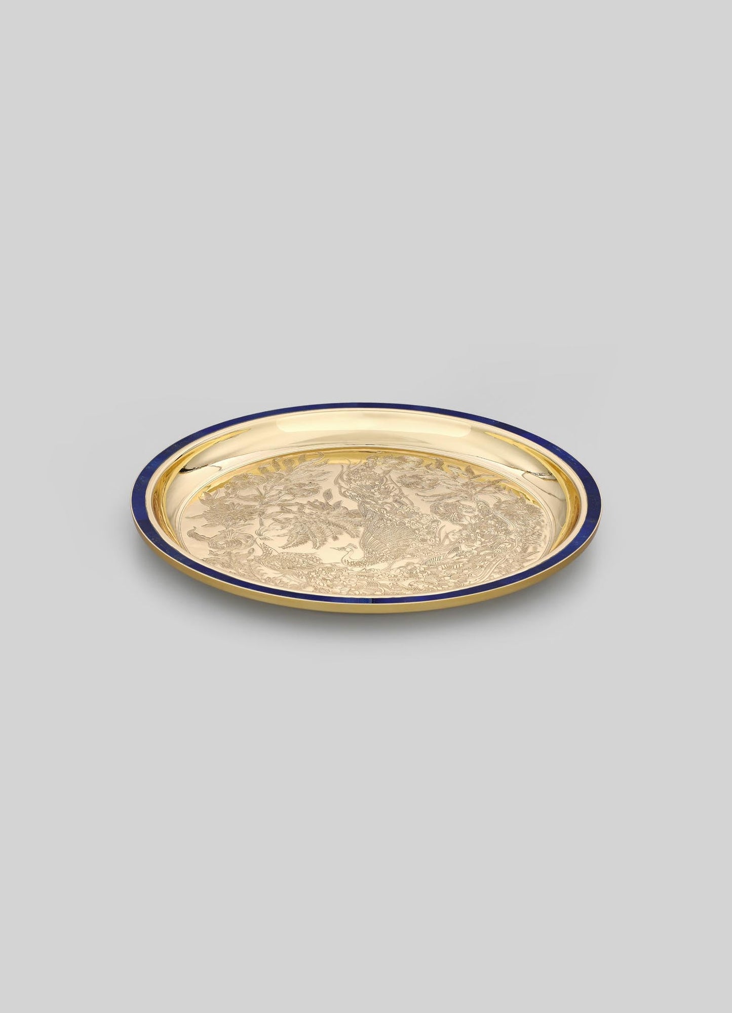City Palace Blue Thali Medium