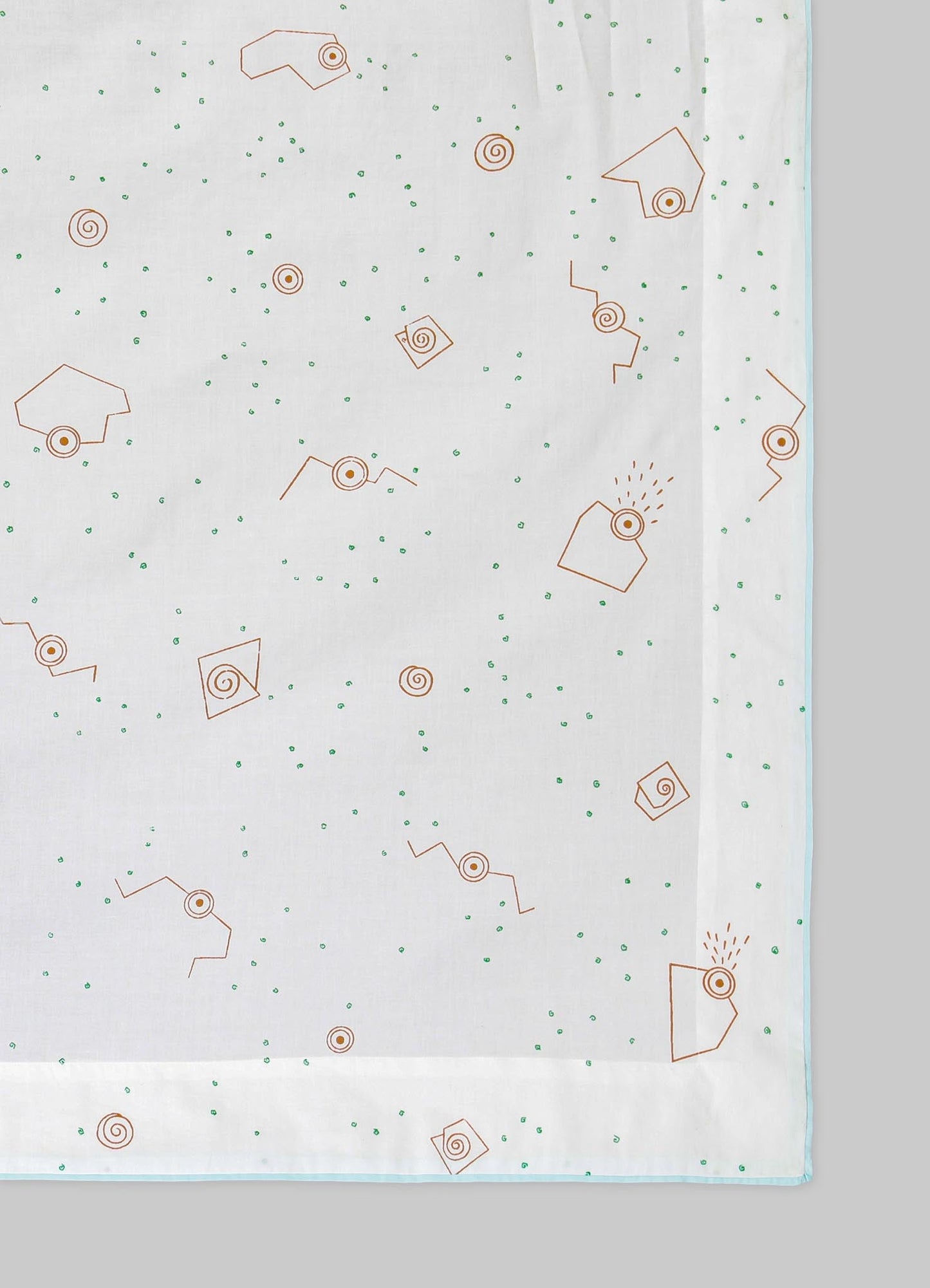 Elephant & Hare Green Baby Flat Sheet
