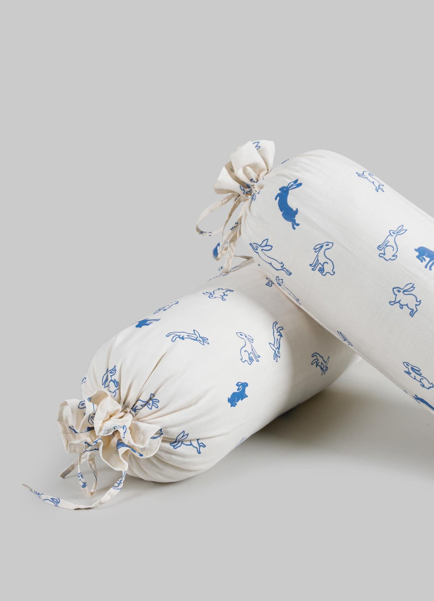 Elephant & Hare Blue Baby Bolsters - Set of 2