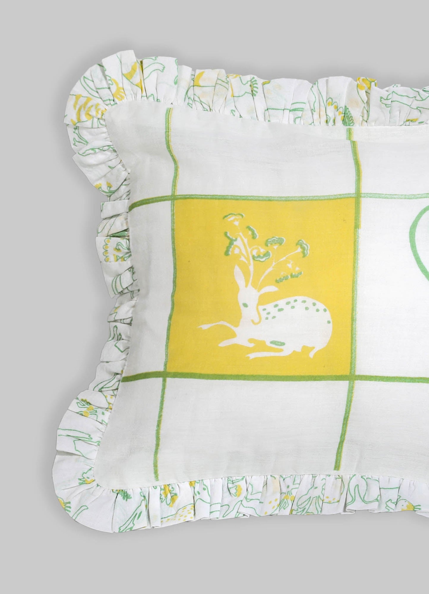 Safari Safari Green Baby Pillow