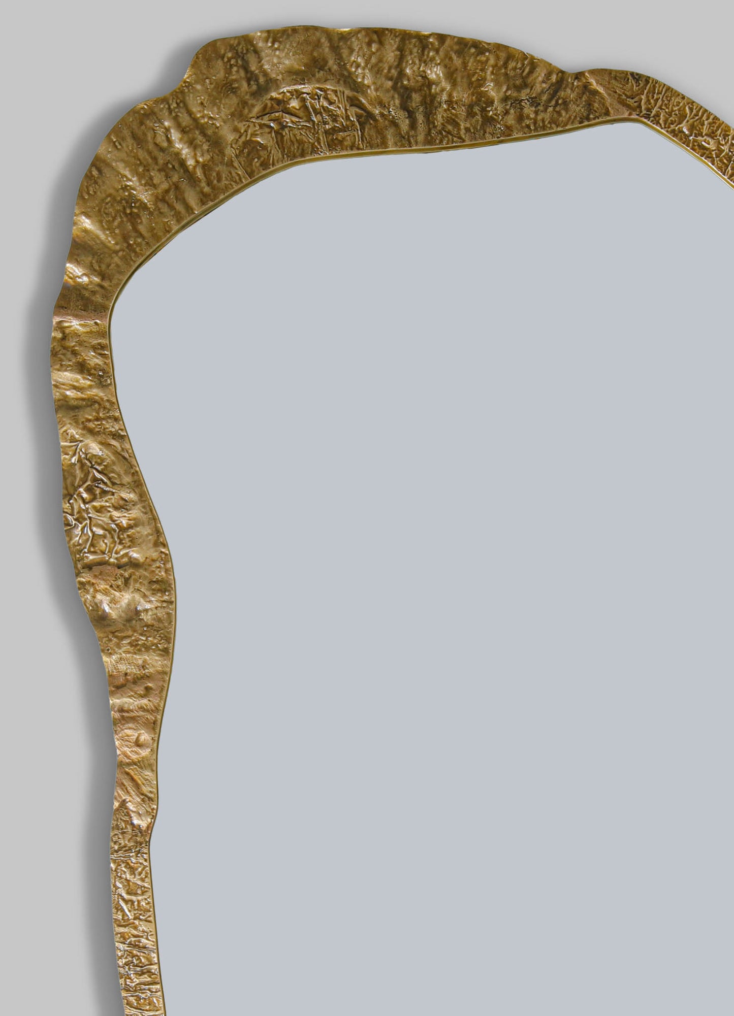Forged gold mirror tall