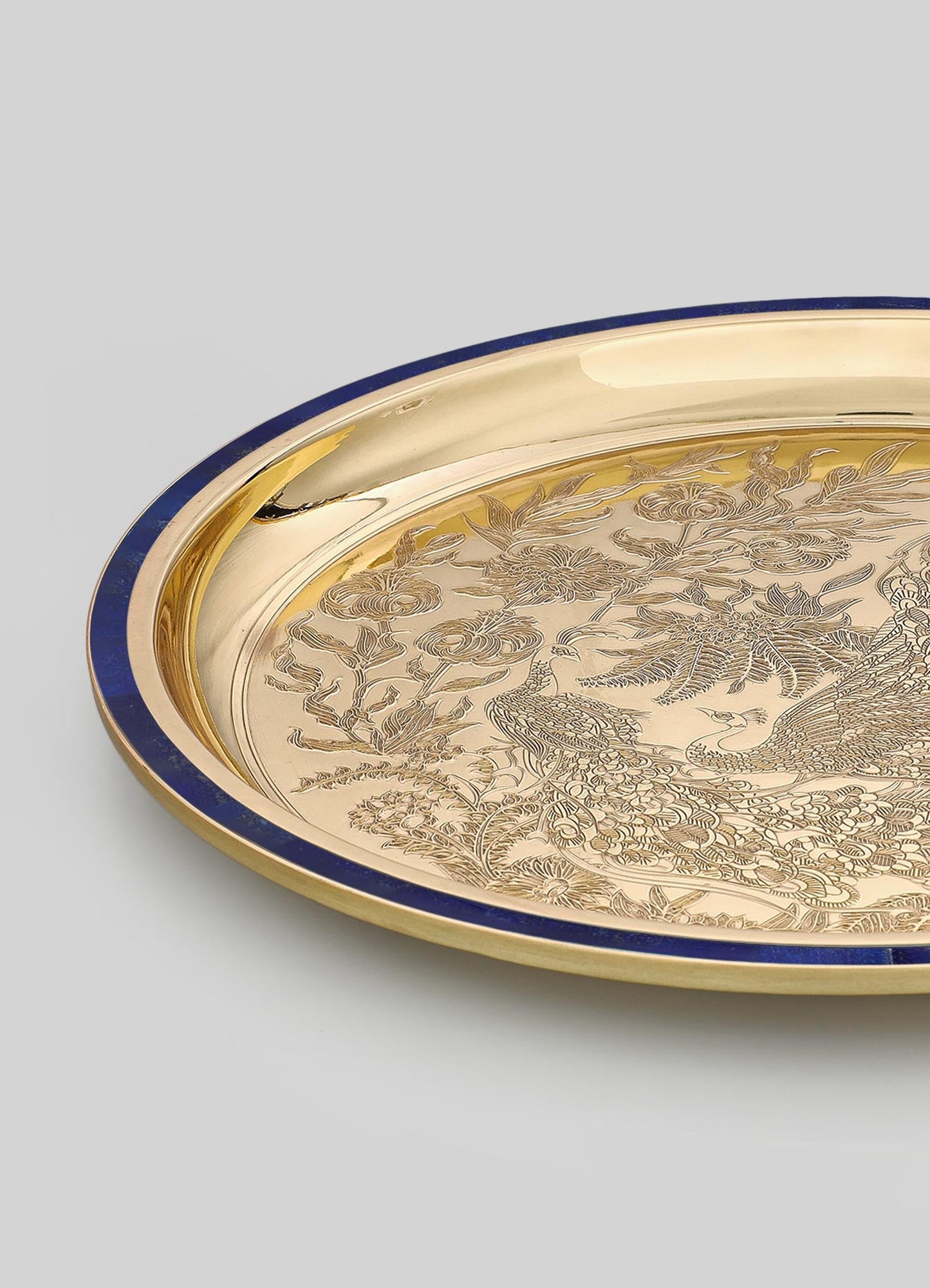 City Palace Blue Thali Large