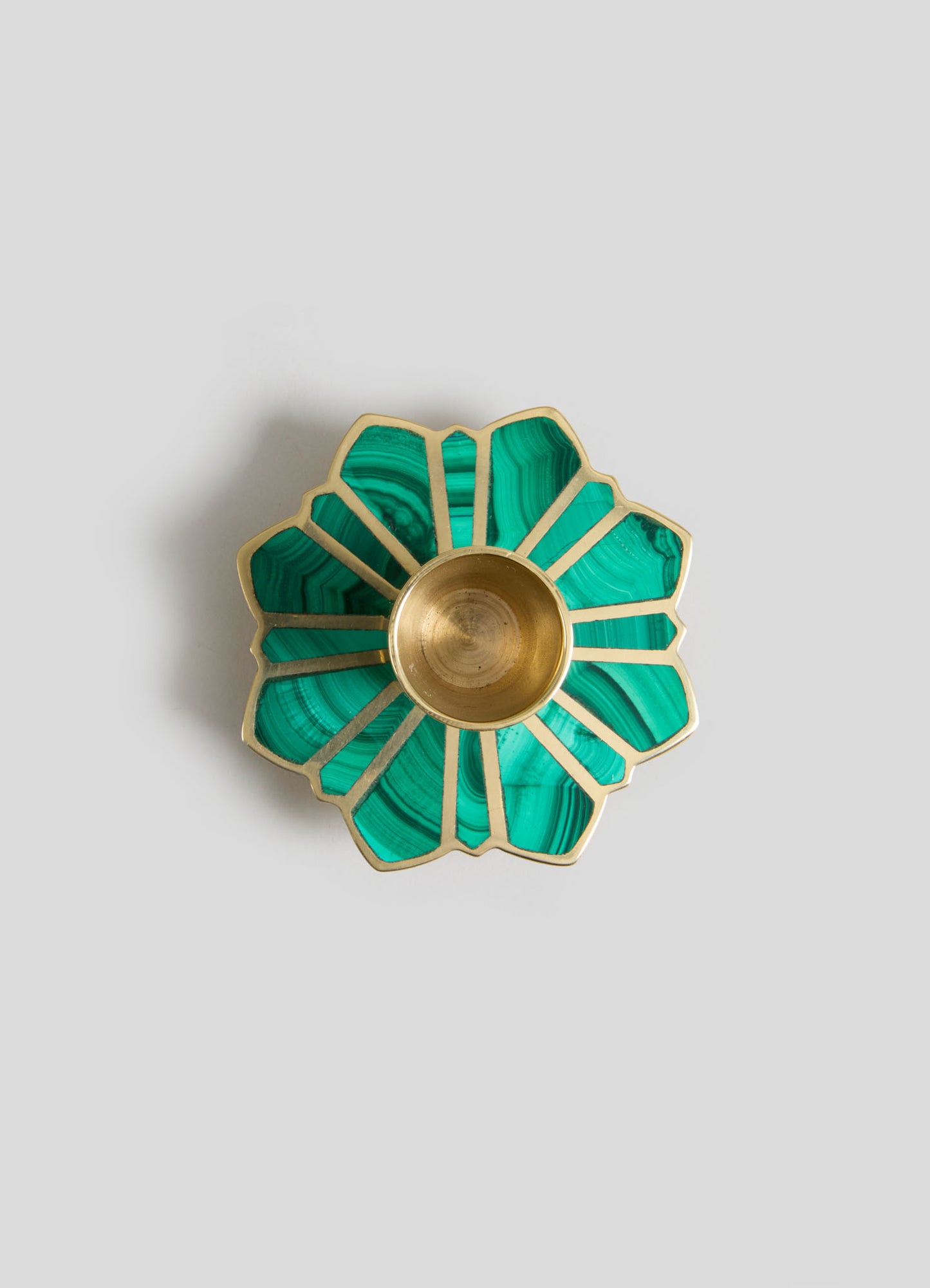 Soporte para vela pequeño de jazmín nocturno verde