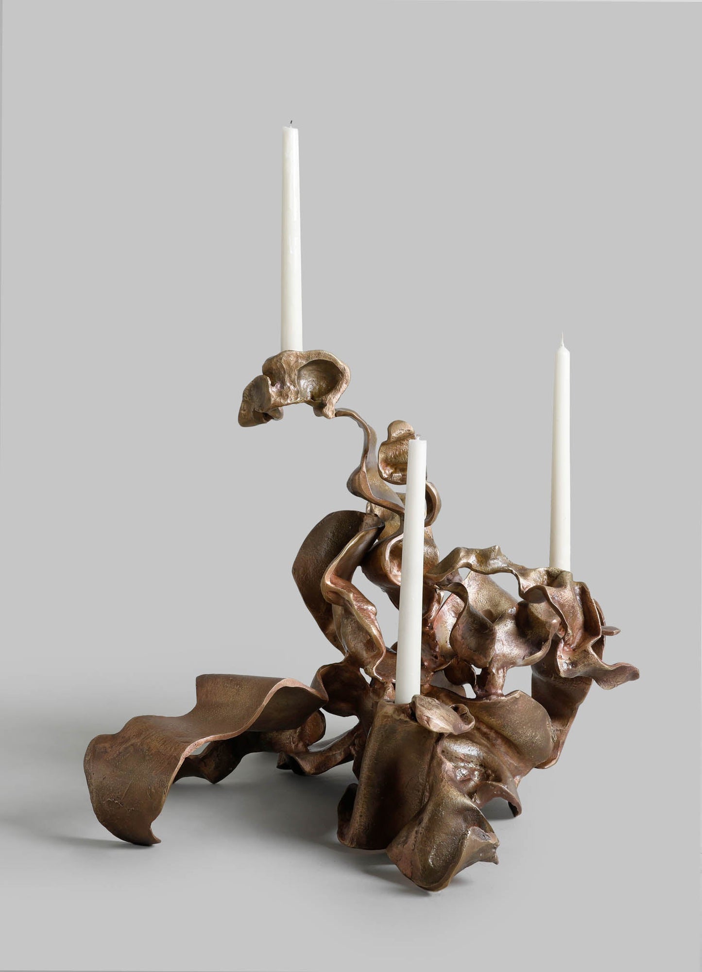 Candelabro Rosa de Cien Pétalos