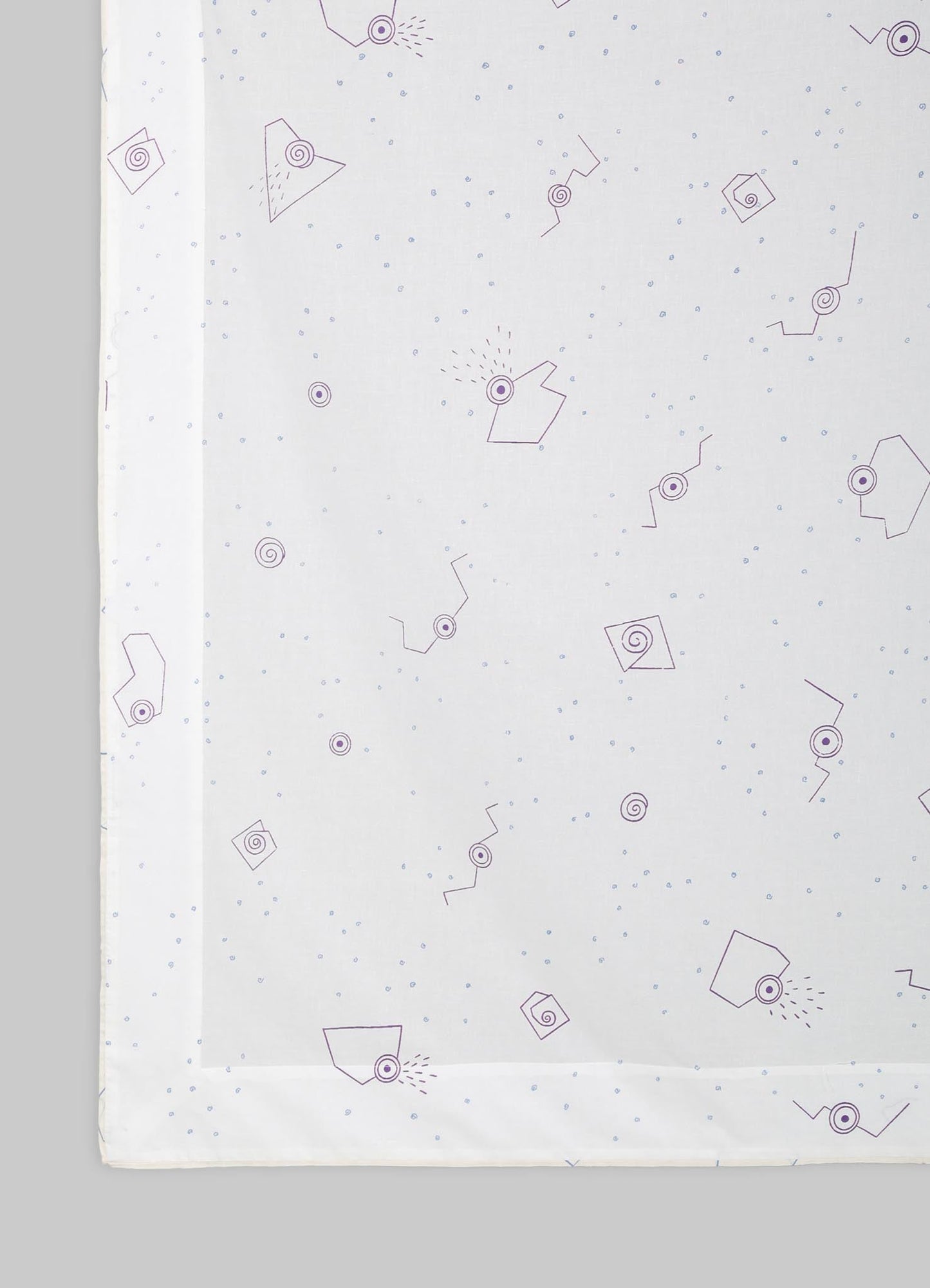 Elephant & Hare Blue Baby Flat Sheet