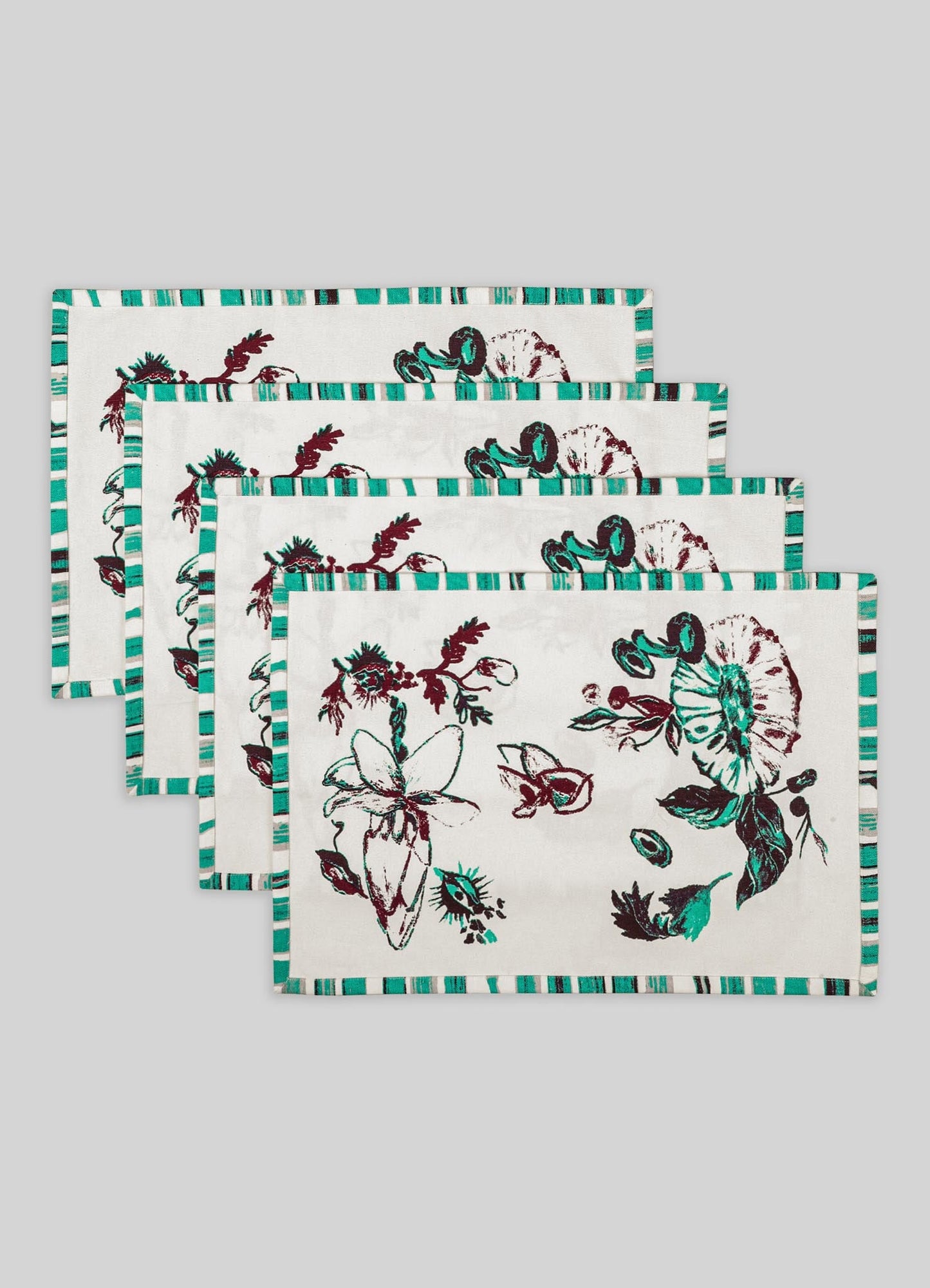 Jackfruit Green Placemats - Set of 4