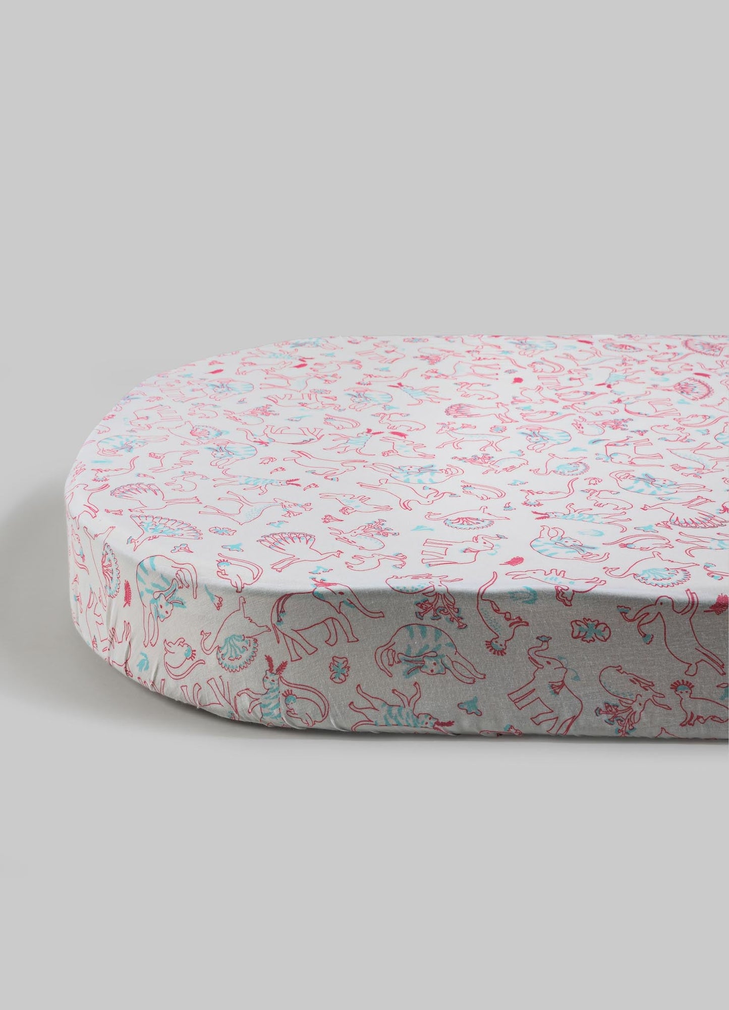 Safari Safari Pink Baby Fitted Sheet