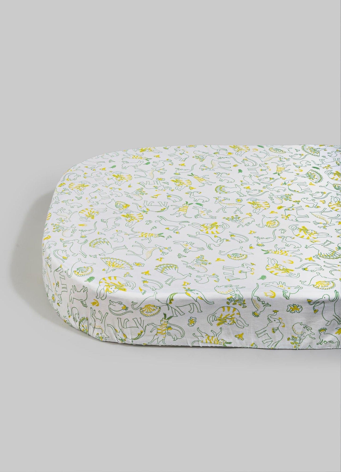 Safari Safari Green Baby Fitted Sheet