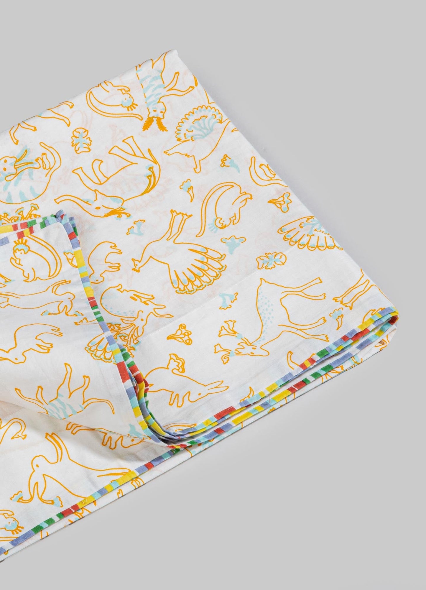 Safari Safari Orange Baby Flat Sheet