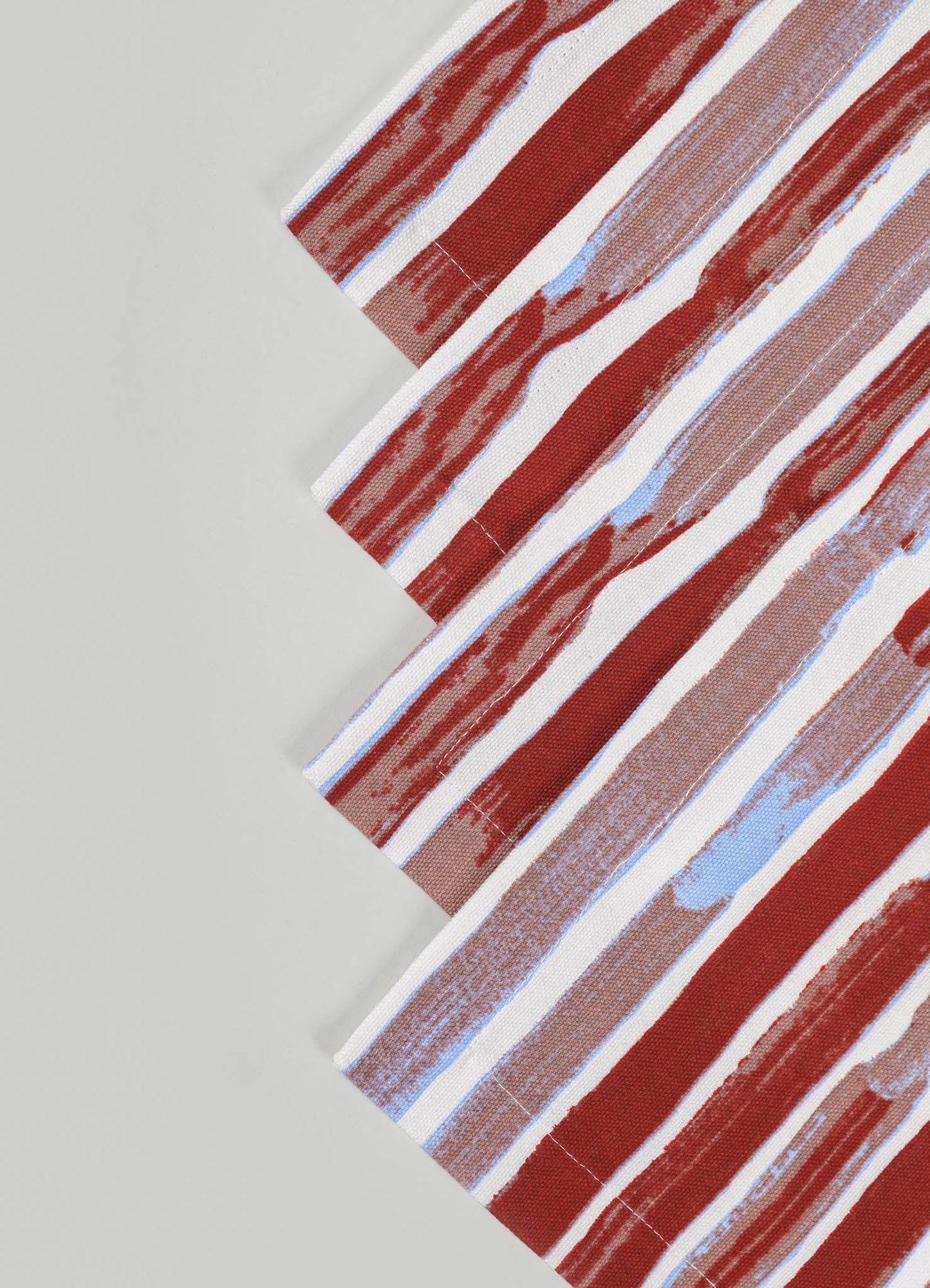 Individuales Blossom Red Stripe - Juego de 4