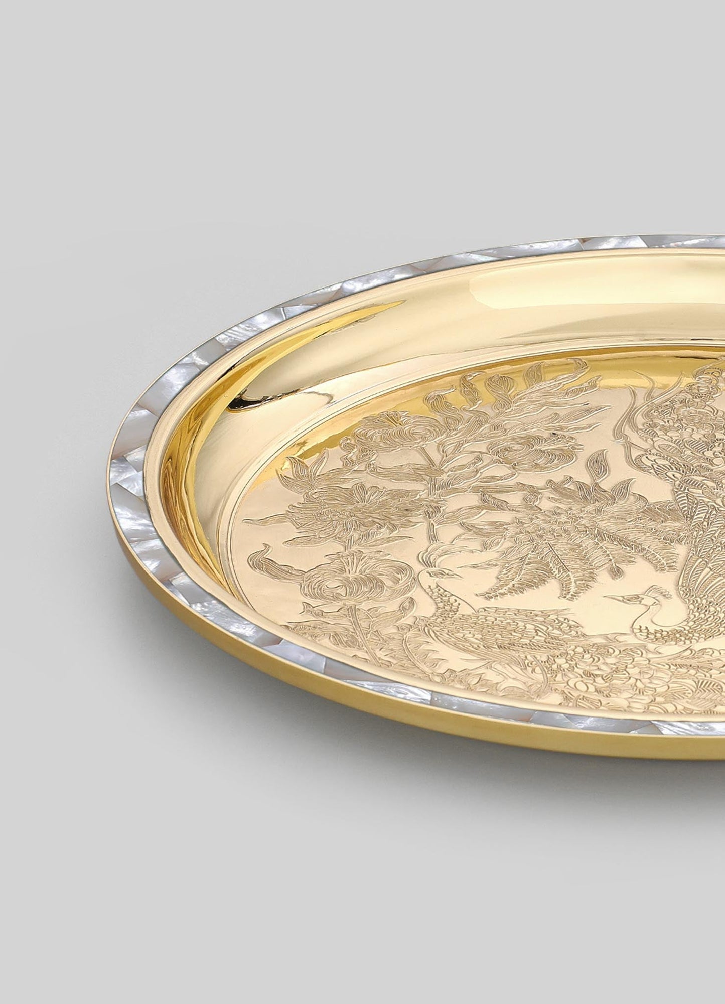 City Palace White Thali Medium