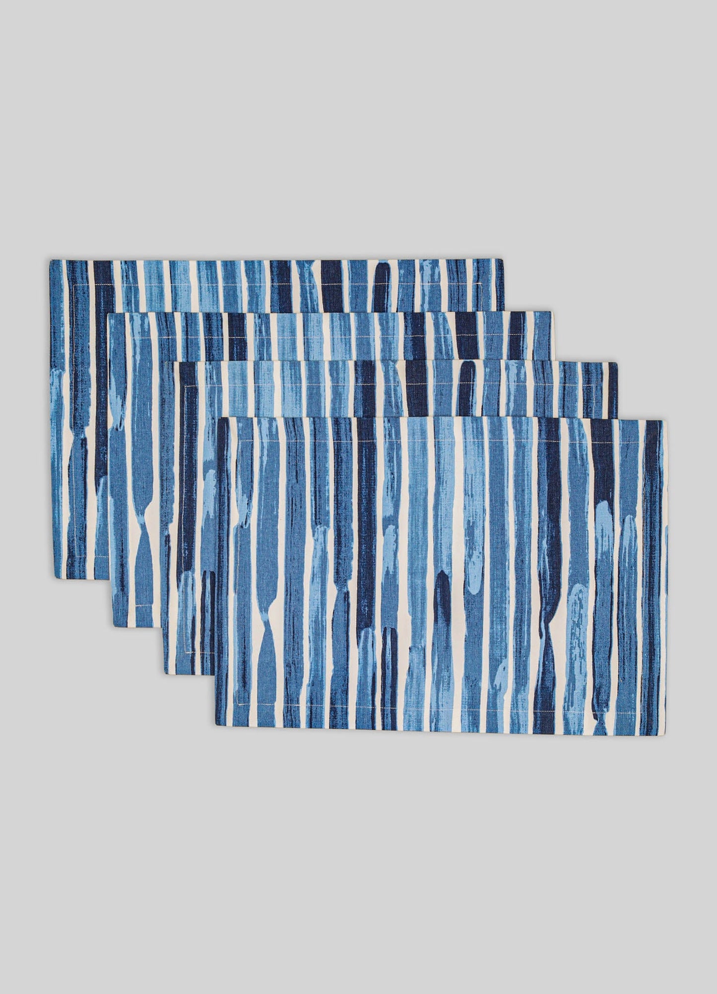 Individuales Orchard Blue Stripe - Juego de 4