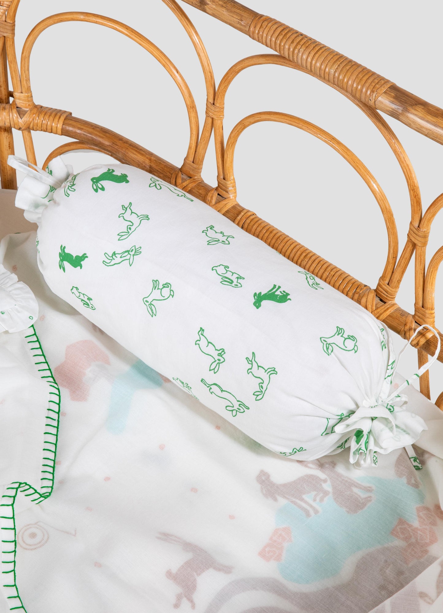 Elephant & Hare Green Baby Bedding Set