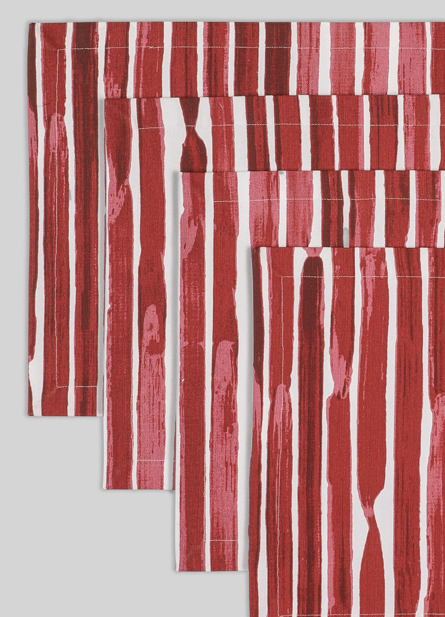 Individuales Orchard Red Stripe - Juego de 4