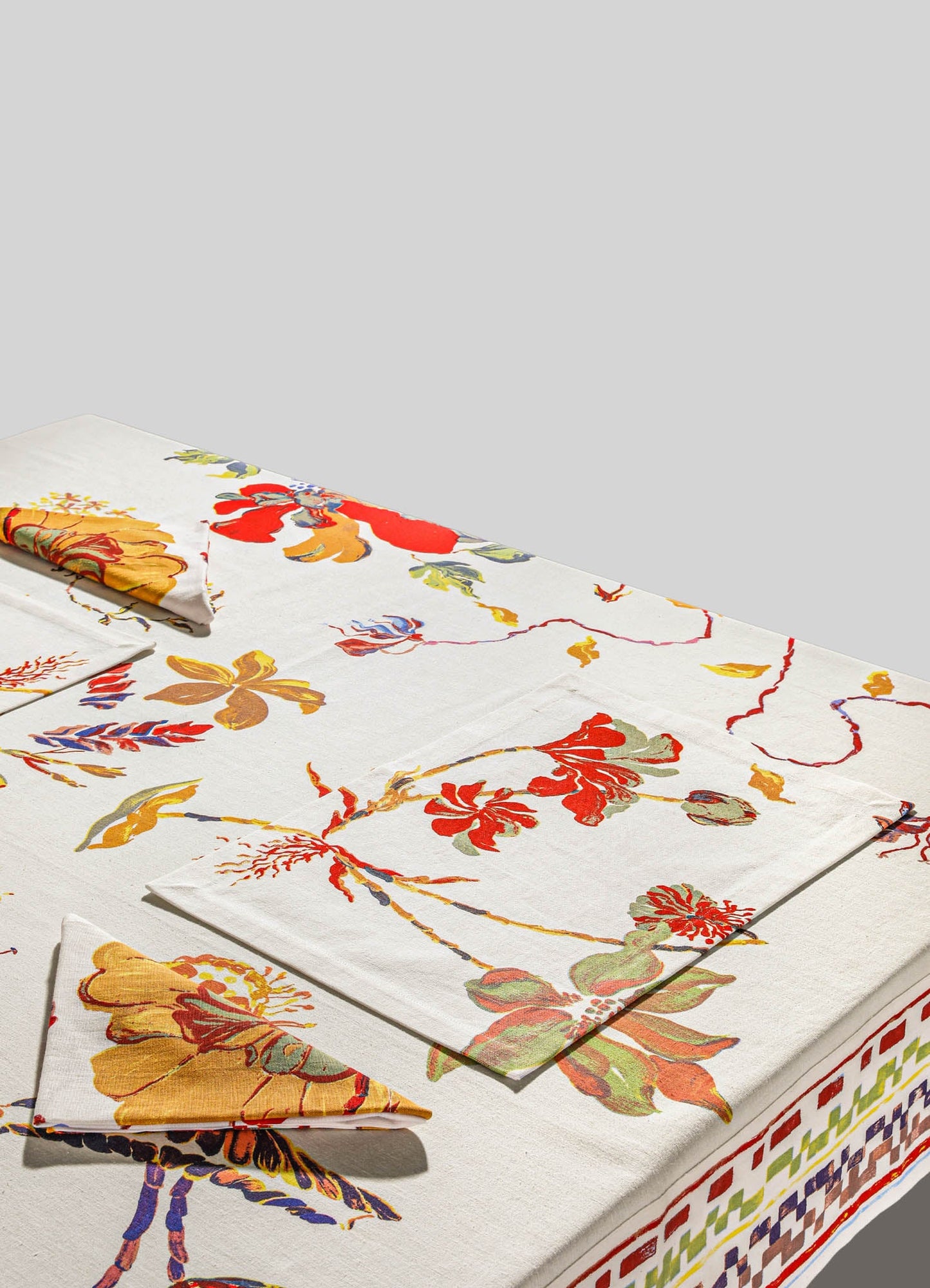 Blossom Red Table Cloth