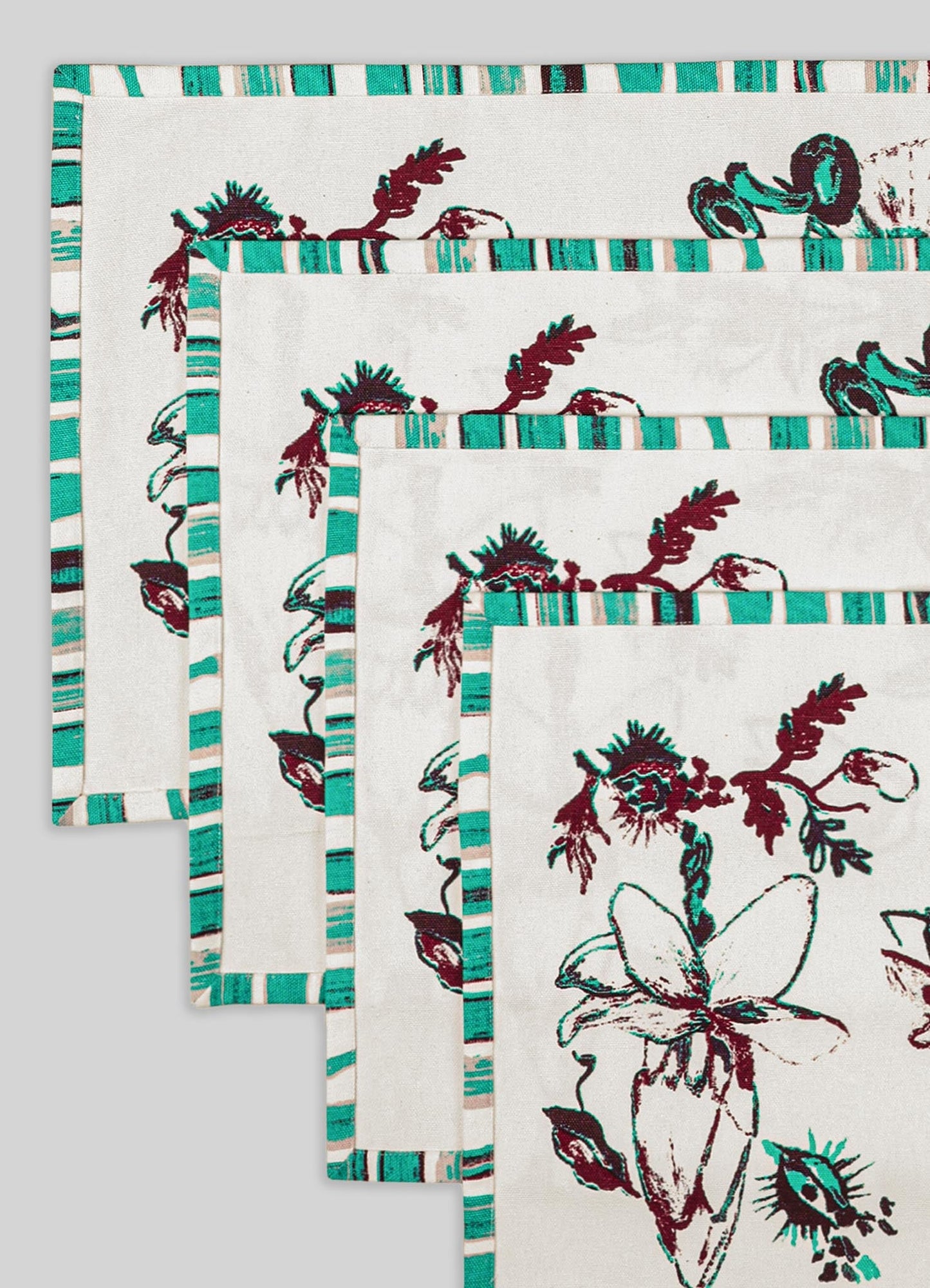 Jackfruit Green Placemats - Set of 4